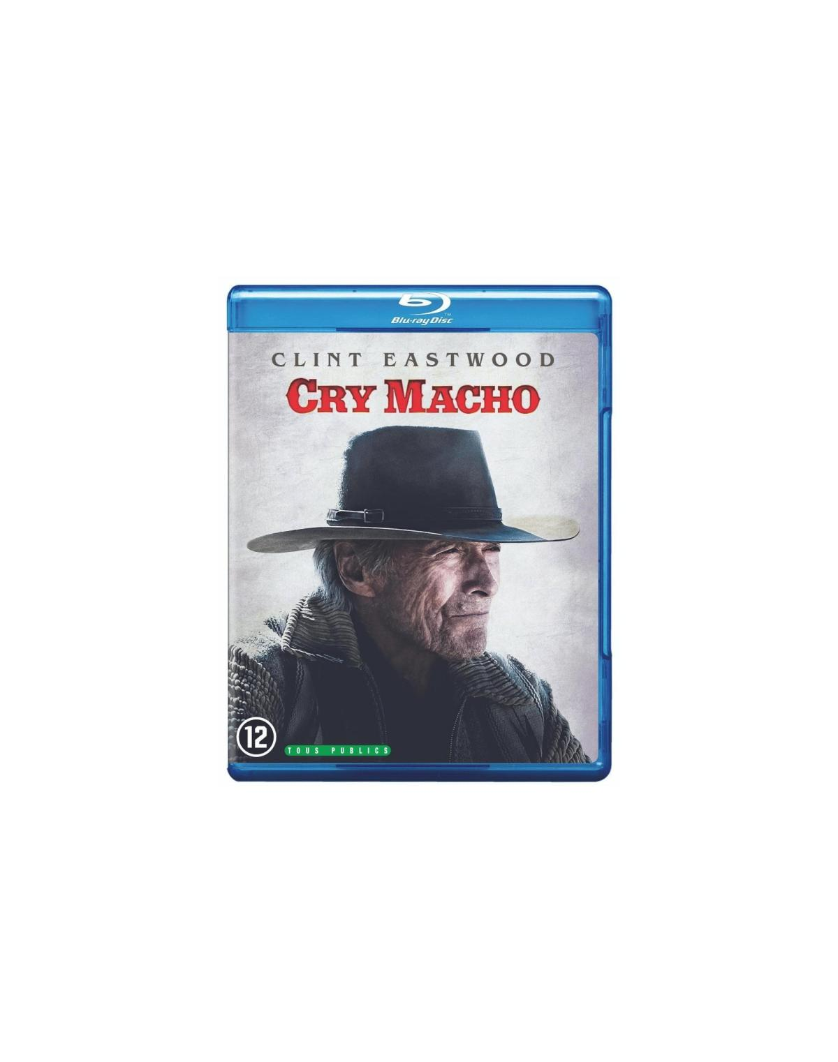 Filmoverzicht van Clint Eastwood met hoed. De titel is 'CRY MACHO'.