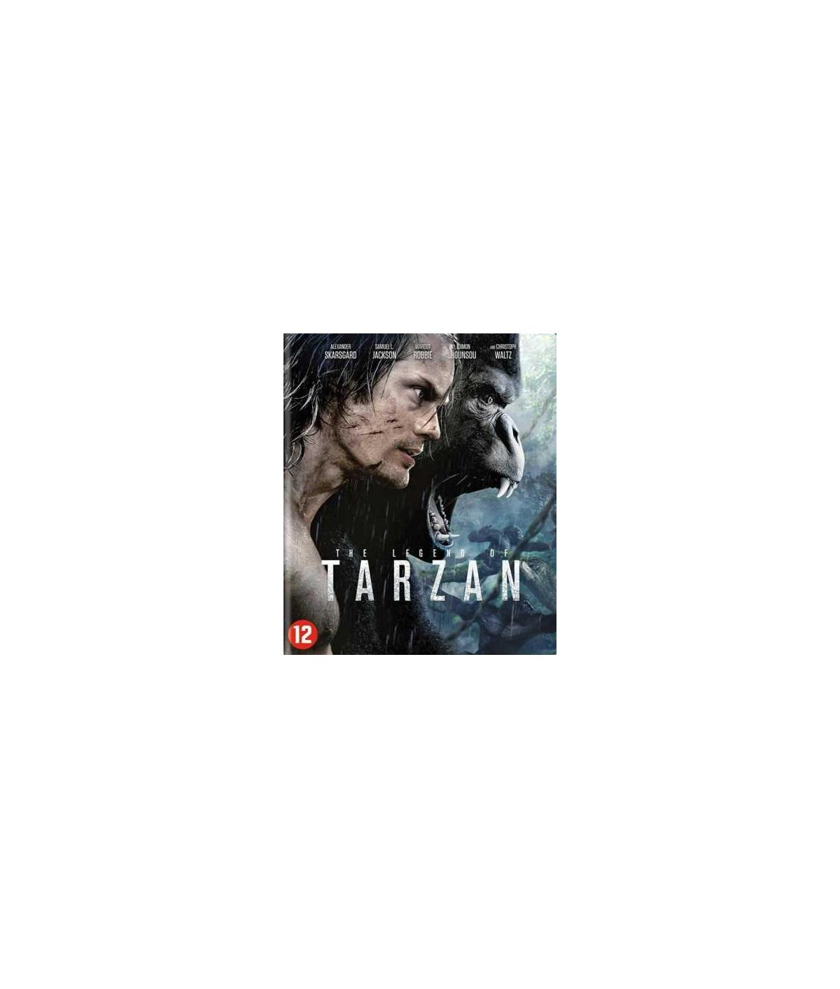 Affiche du film Tarzan avec Tarzan et un gorille. Le titre est 'The Legend of Tarzan'.