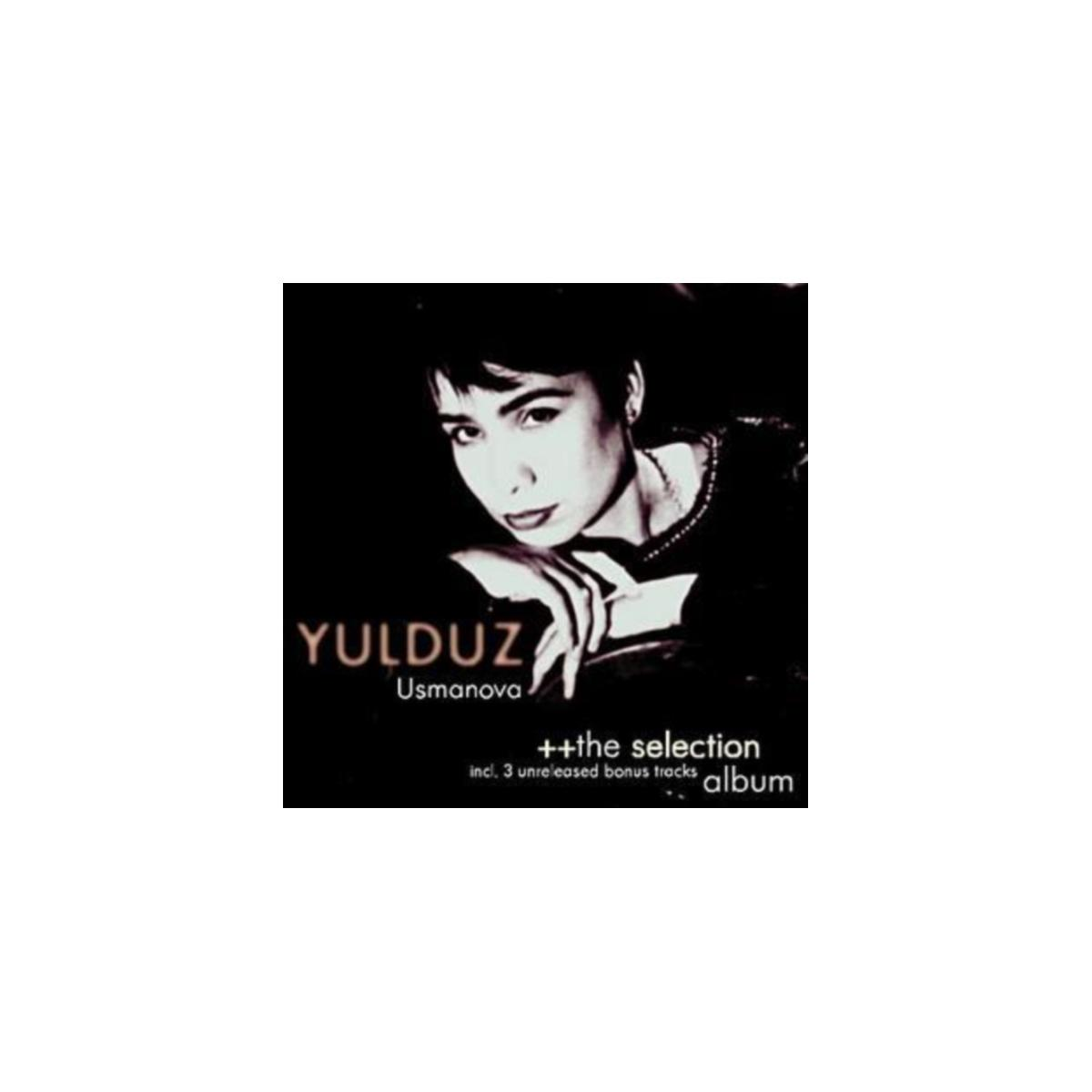 Albumhoes: Yulduz Usmanova. Een vrouw staat in het midden, met tekst links en rechts.