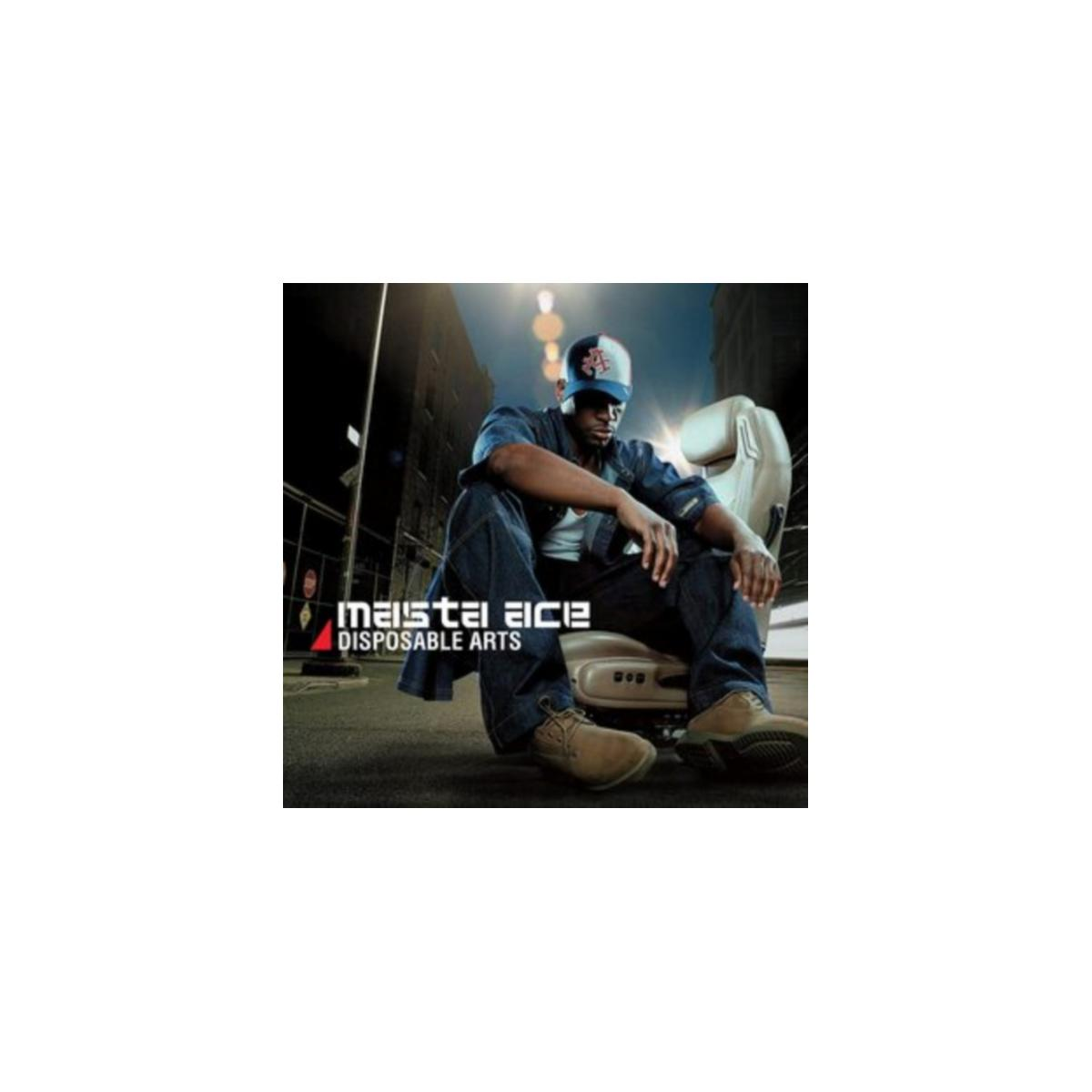 Copertina dell'album: Maista Ace, Disposable Arts. Uomo seduto, indossa un berretto.