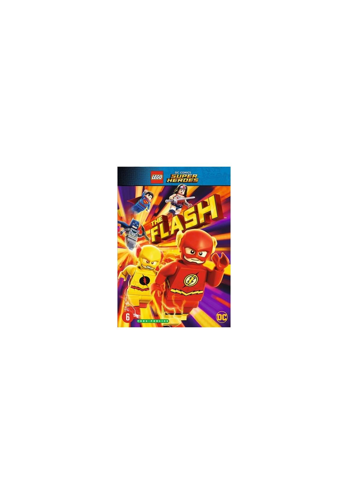 Stripcover: Flash en Kid Flash rennen. Titel: The Flash.
