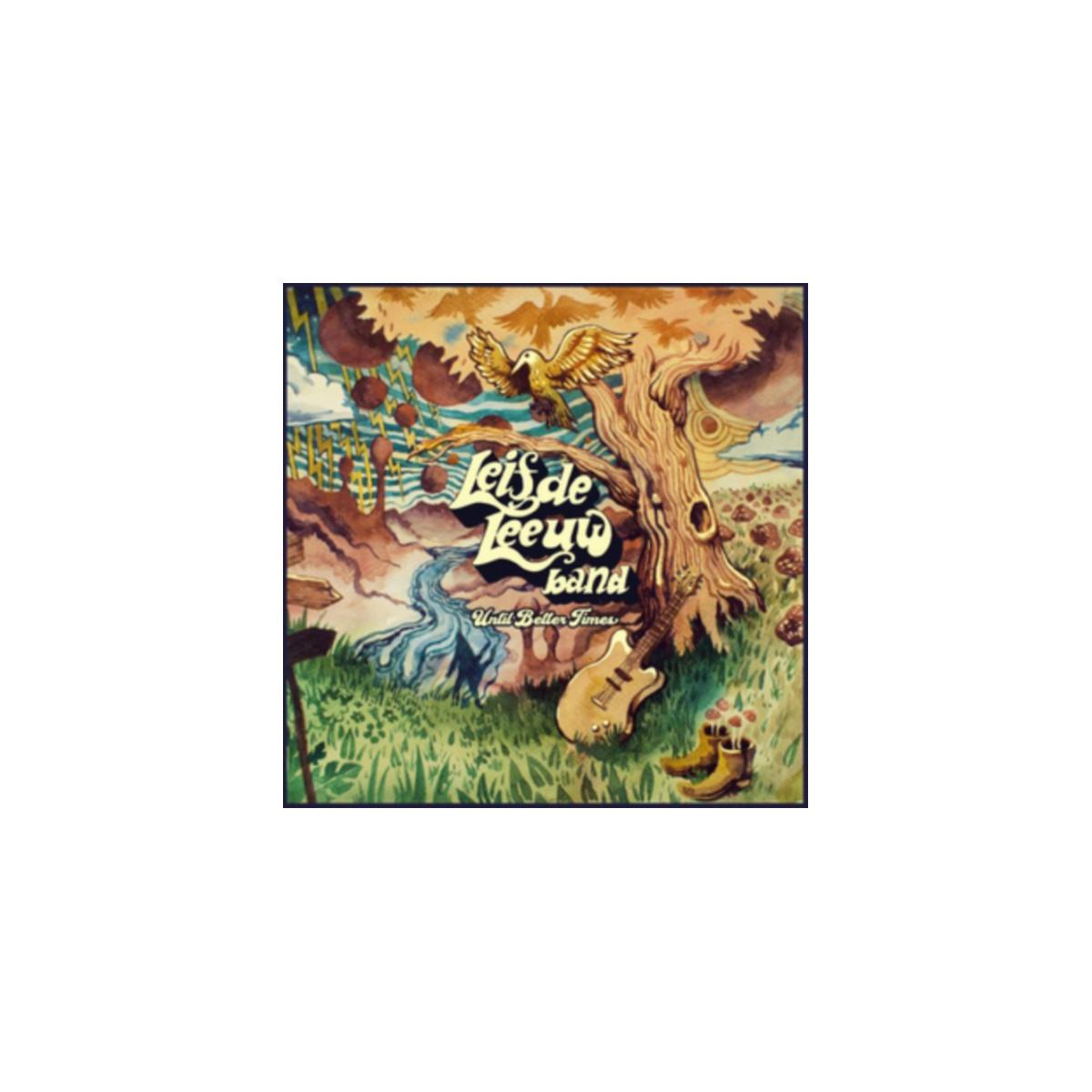 Pochette d'album : Leis de Leeuw Band. Une guitare et des bottes devant un arbre. Titre : Until Better Times.