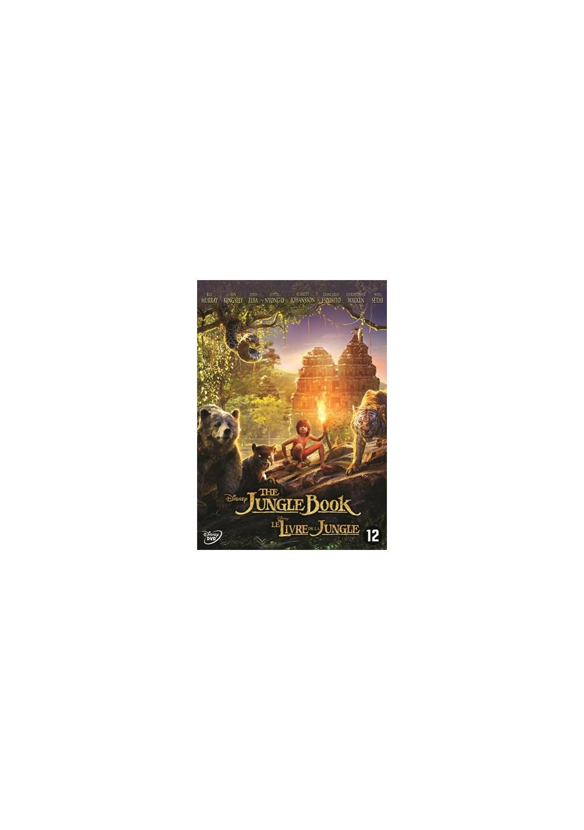 Affiche du film Le Livre de la Jungle. Ours, un garçon et des animaux.