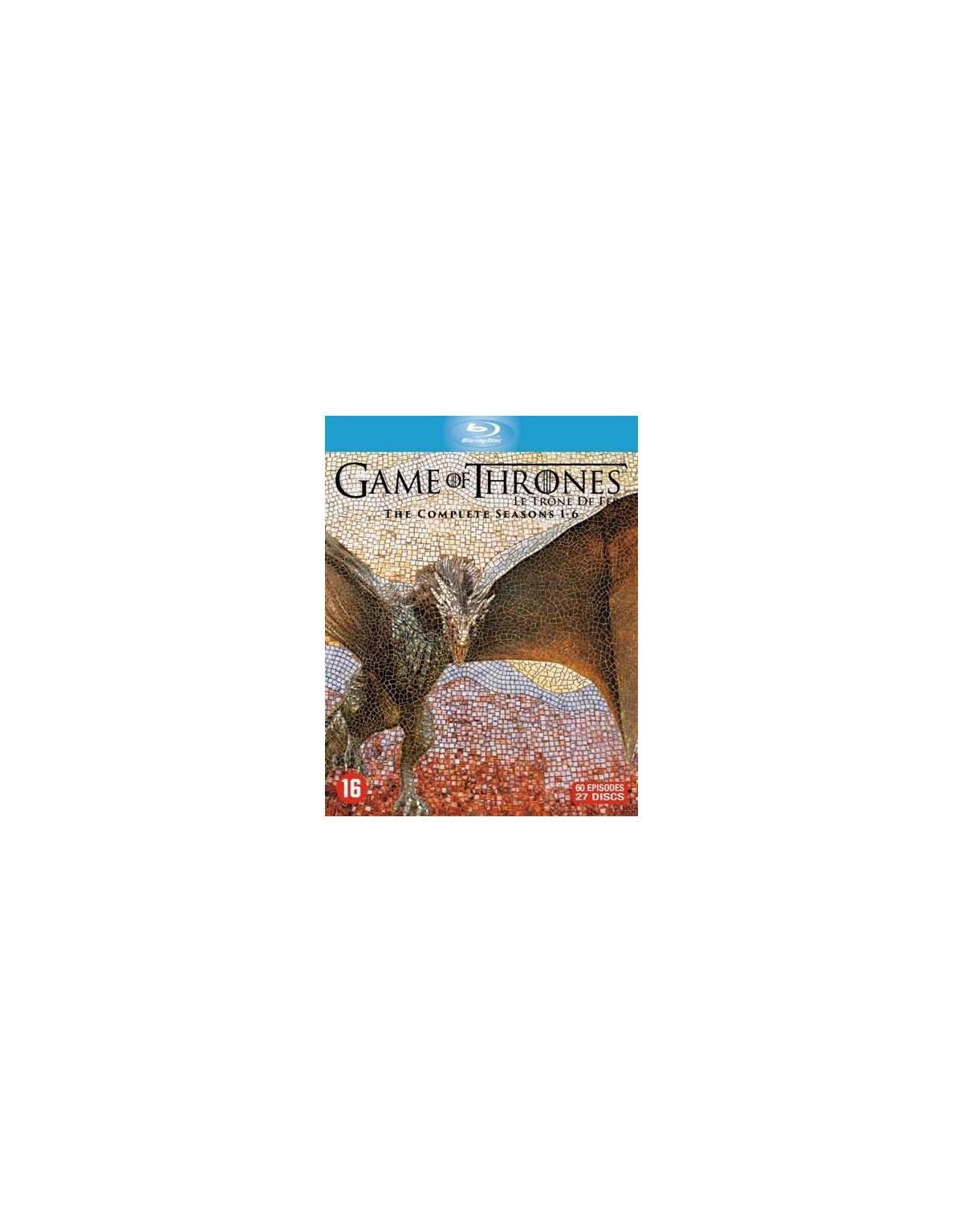Game of Thrones Blu-ray cover. Een draak voor een mozaïek.