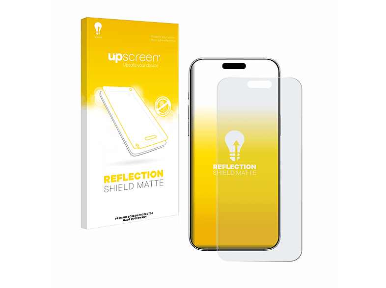 UPSCREEN entspiegelt matte Schutzfolie (für Apple iPhone 16 Pro ...
