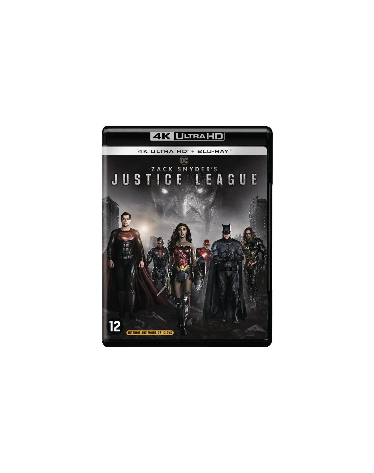 Affiche de film : personnages de la Justice League. Titre : 'Justice League de Zack Snyder'.