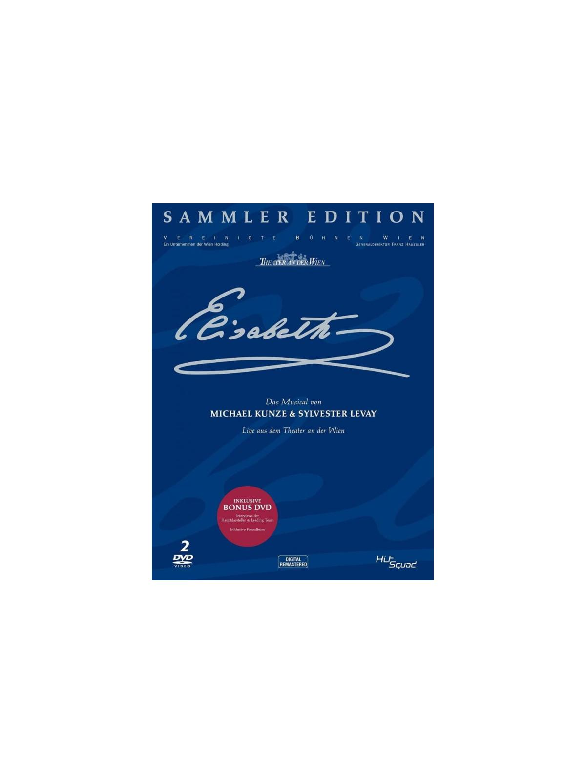 Cover voor 'Elisabeth - Das Musical'. Het heeft de musicaltitel en een handtekening.