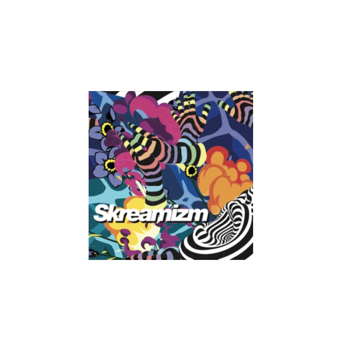 Copertina dell'album: design astratto e colorato. Titolo 'Skreamizm'.