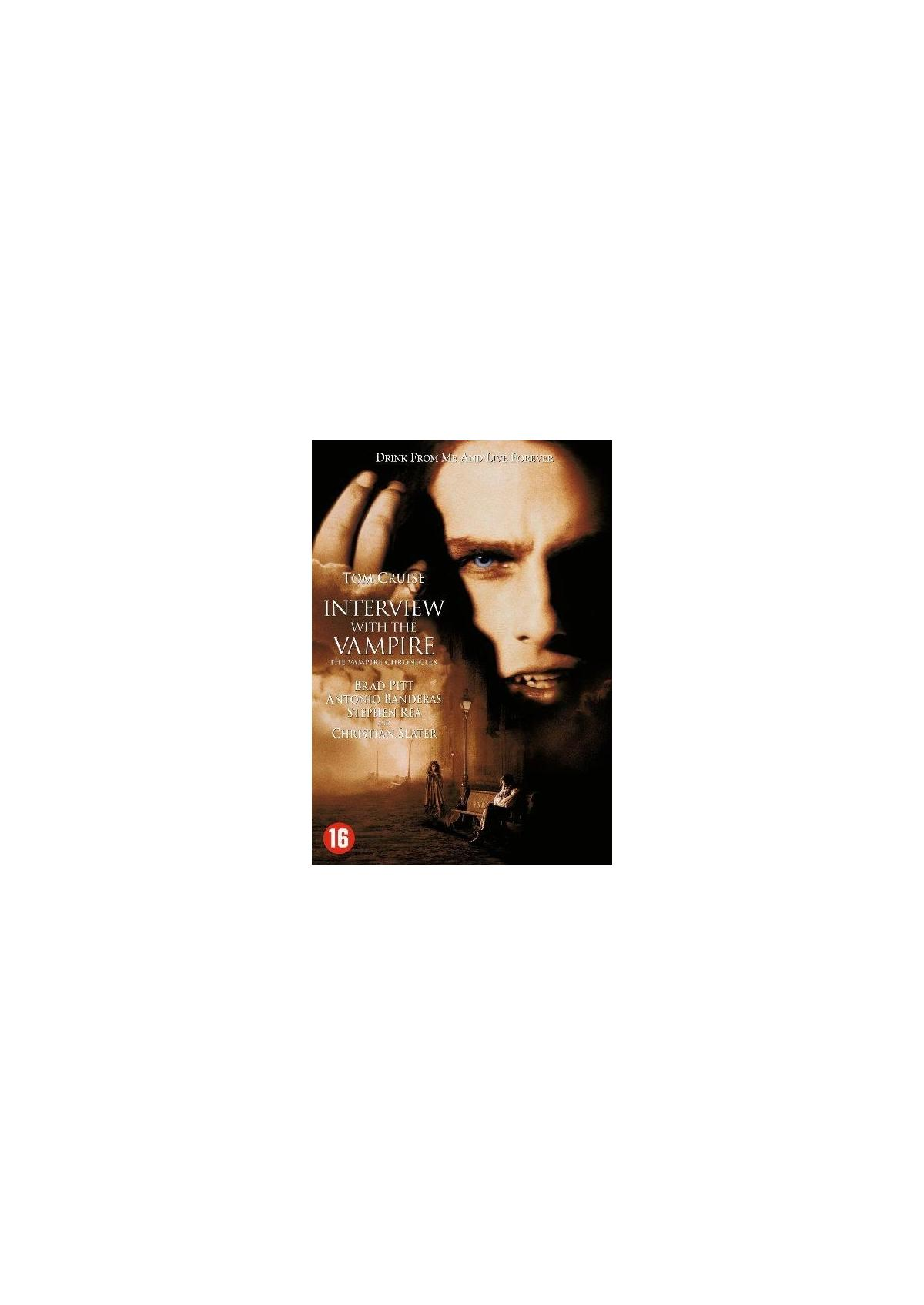 Pochette de film avec Tom Cruise et texte : Entretien avec un vampire.