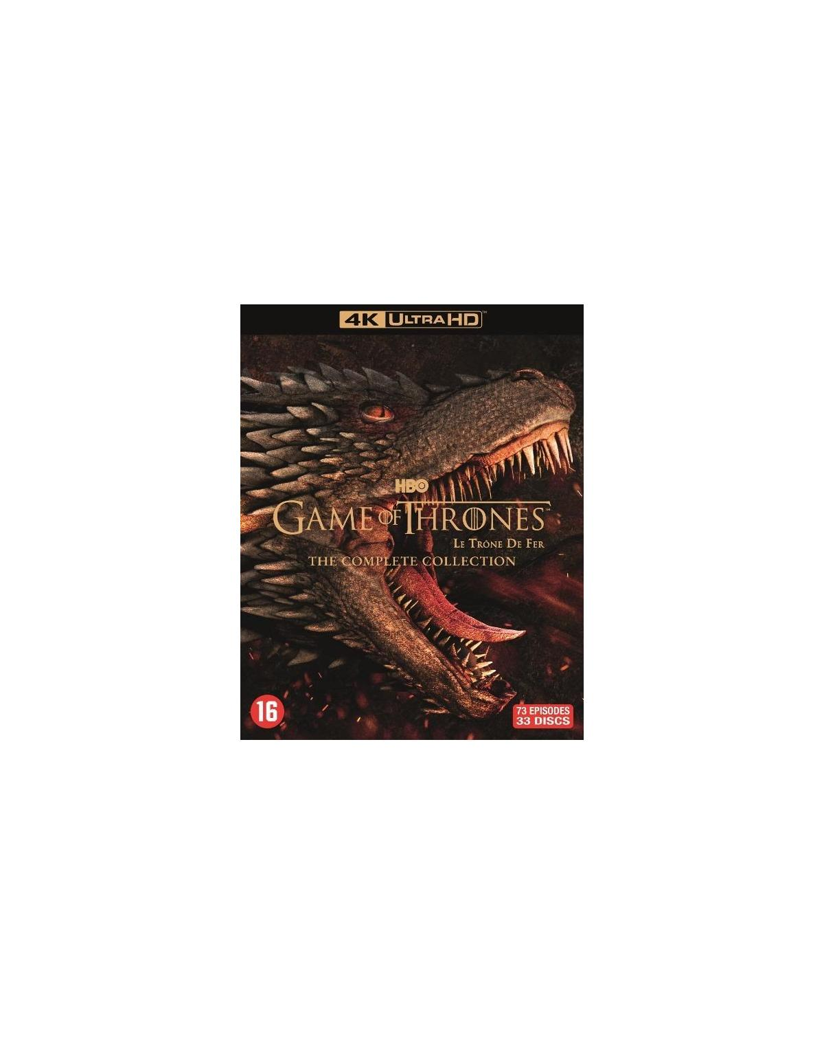 DVD-hoes: Game of Thrones boxset, drakengezicht, tekst.