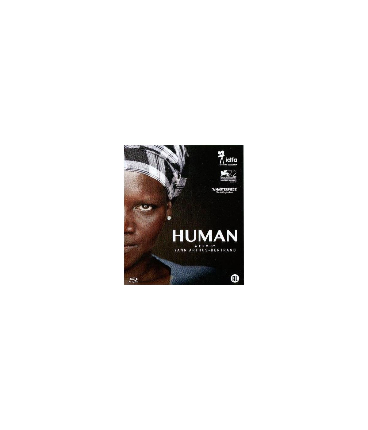 Affiche de 'Human', avec un gros plan sur le visage d'une femme noire et le titre du film.