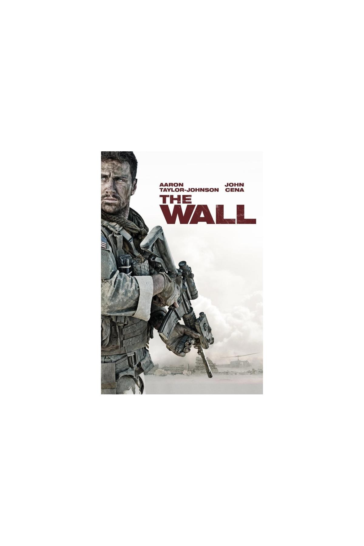 Filmposter met een soldaat die een geweer vasthoudt. De titel is "The Wall".