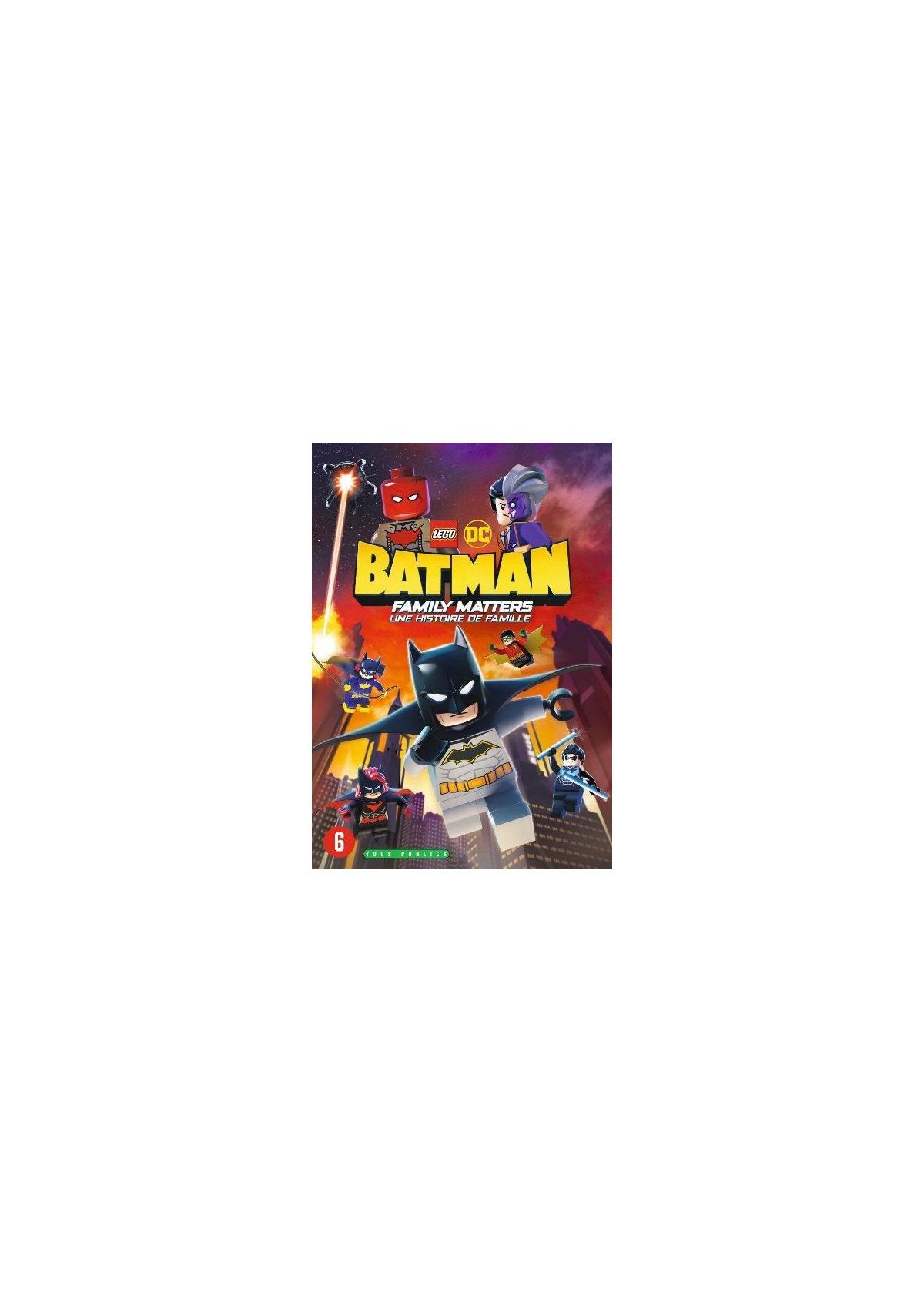 Affiche de film : LEGO Batman entouré de personnages LEGO.