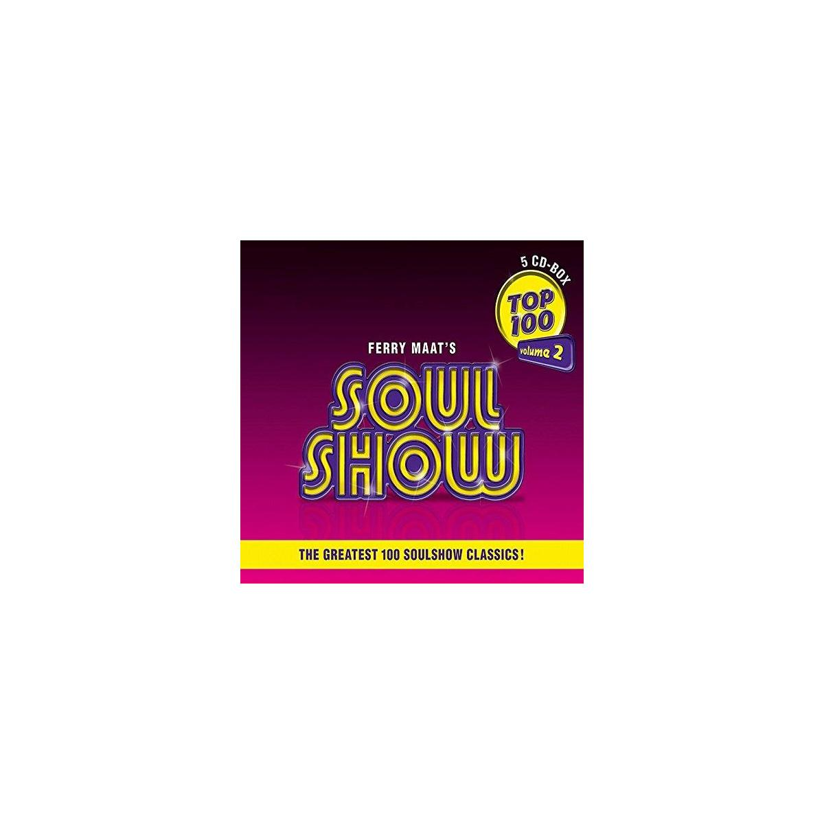 Pochette d'album avec le texte 'Soul Show' et 'Top 100'. Le boîtier CD est violet et jaune.