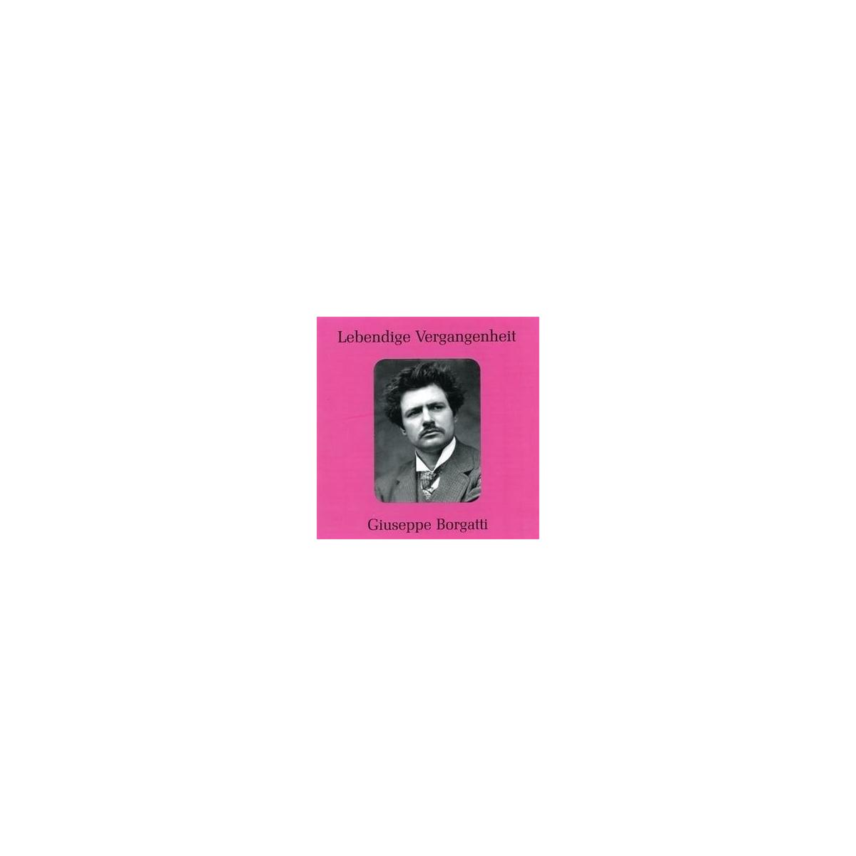 Pochette de l'album : 'Lebendige Vergangenheit', un portrait de Giuseppe Borgatti.