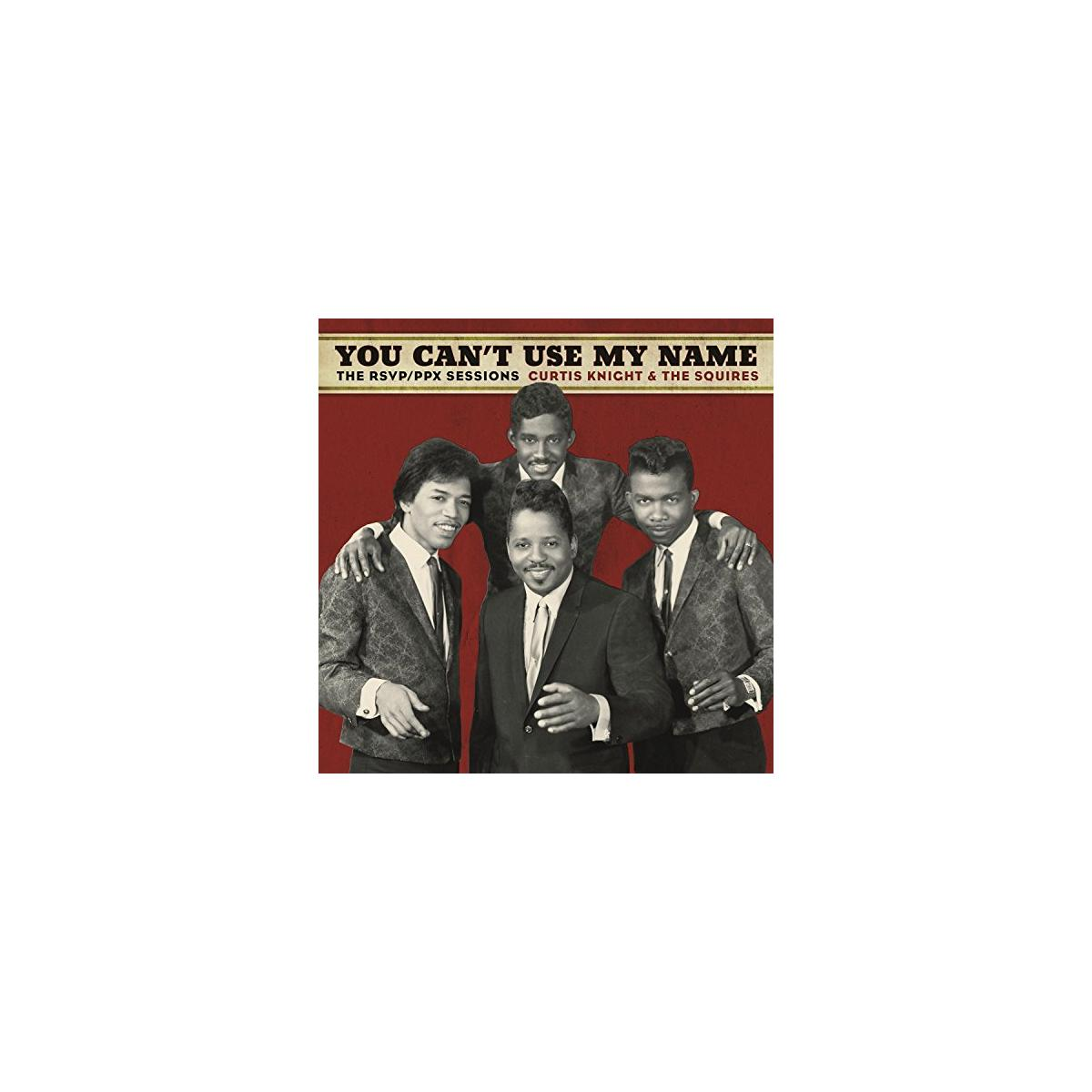 Pochette d'album avec quatre hommes en costume. Titre : You Can't Use My Name.