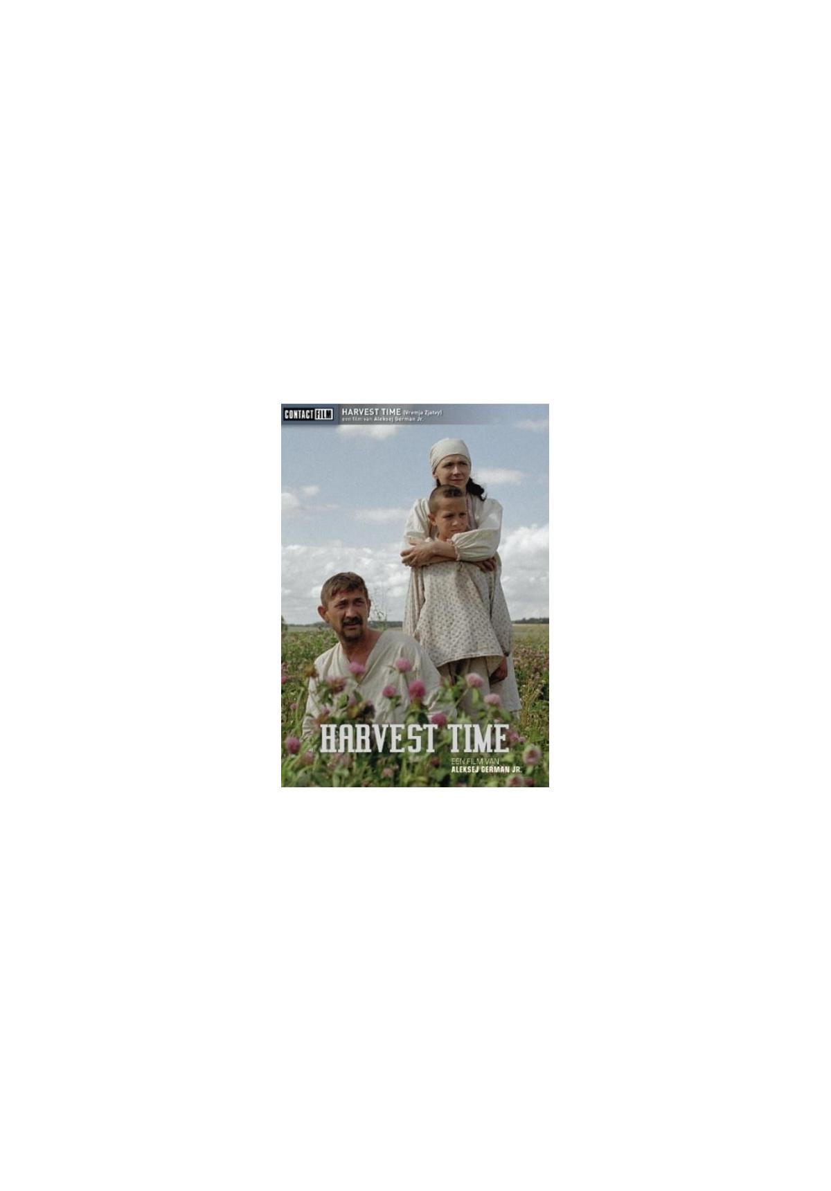 Pochette d'album avec une famille, des champs et un ciel ensoleillé.