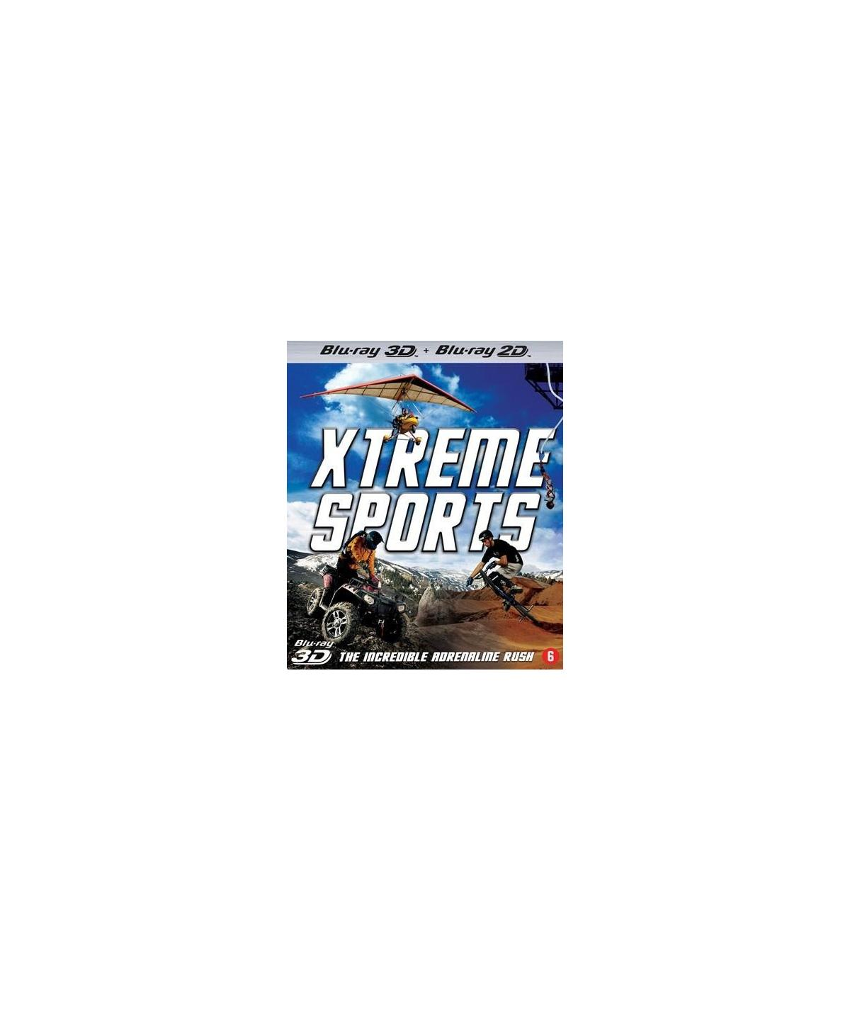 Filmposter: Xtreme Sports. Mensen op quads en een persoon die een zweefvliegtuig bestuurt.