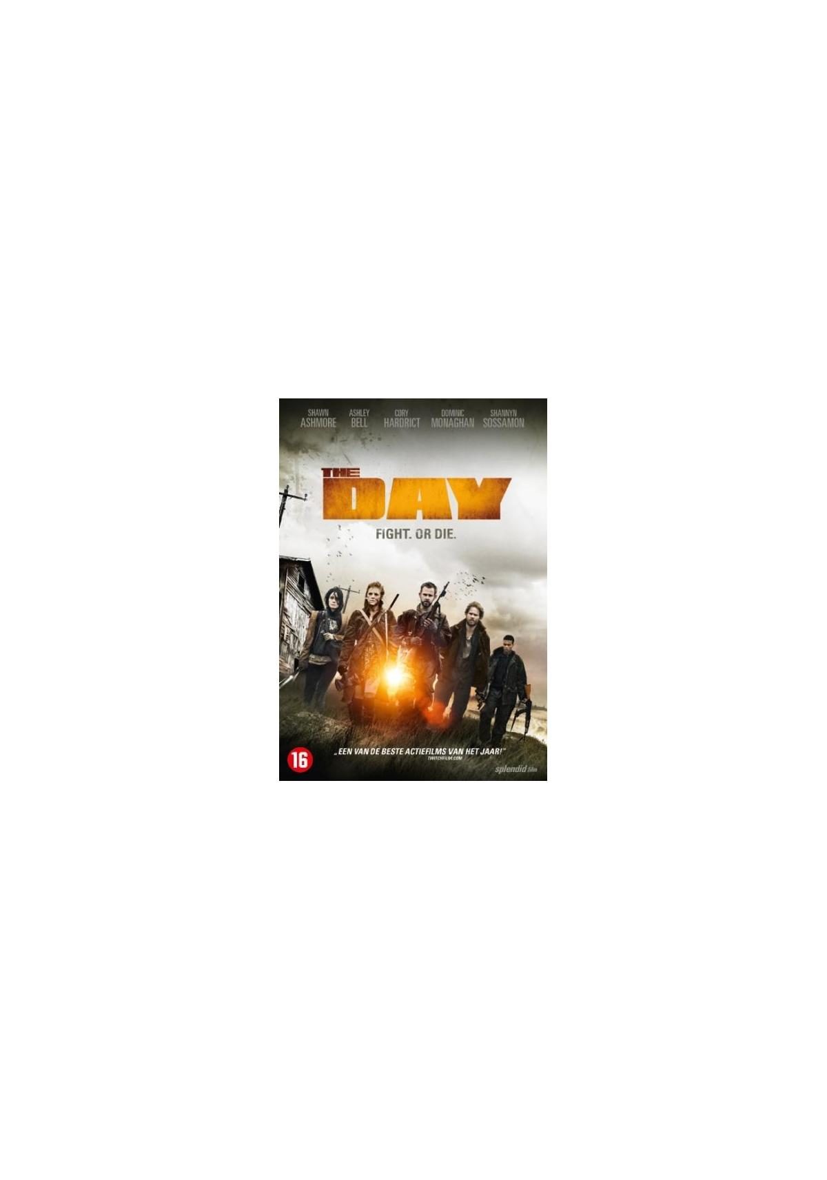 Filmposter voor 'The Day' met een groep mensen en de titel.