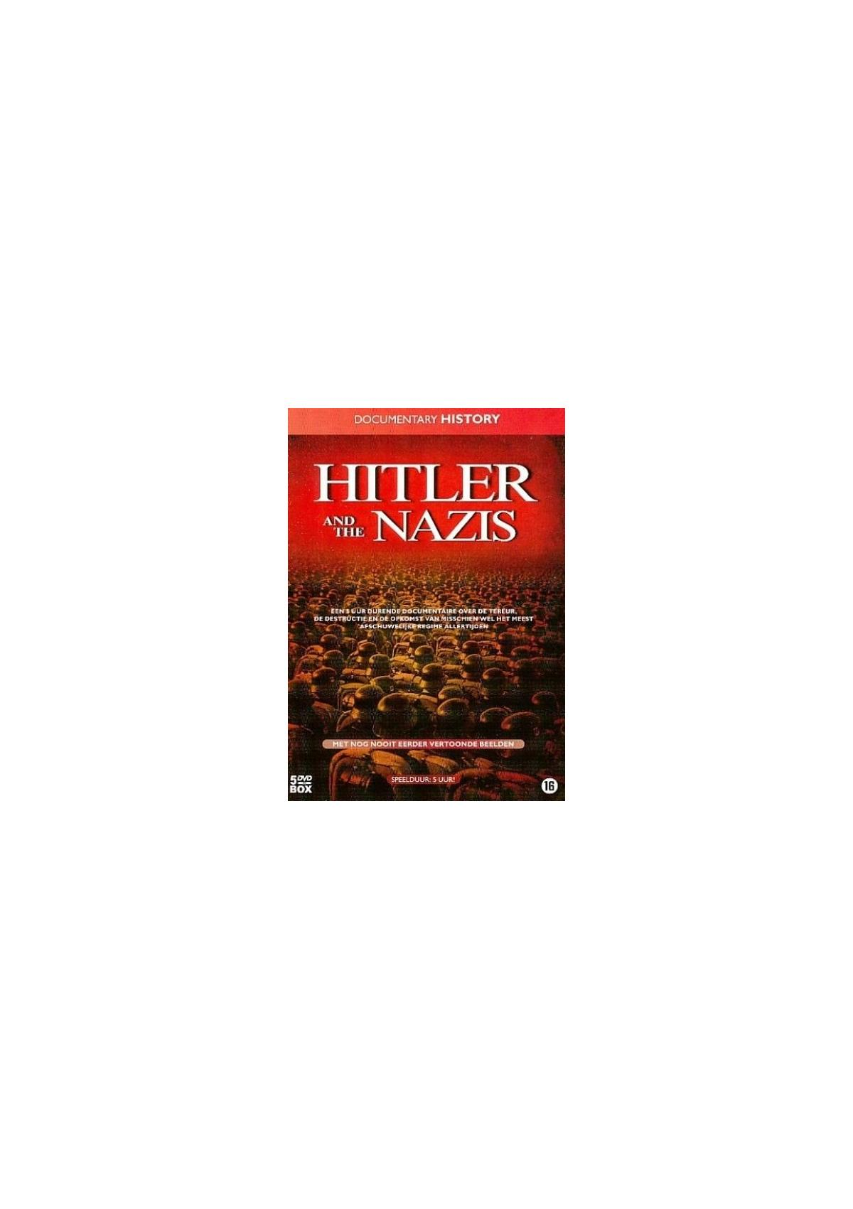 Couverture DVD. Titre : Hitler and the Nazis. Montre une foule de personnes.