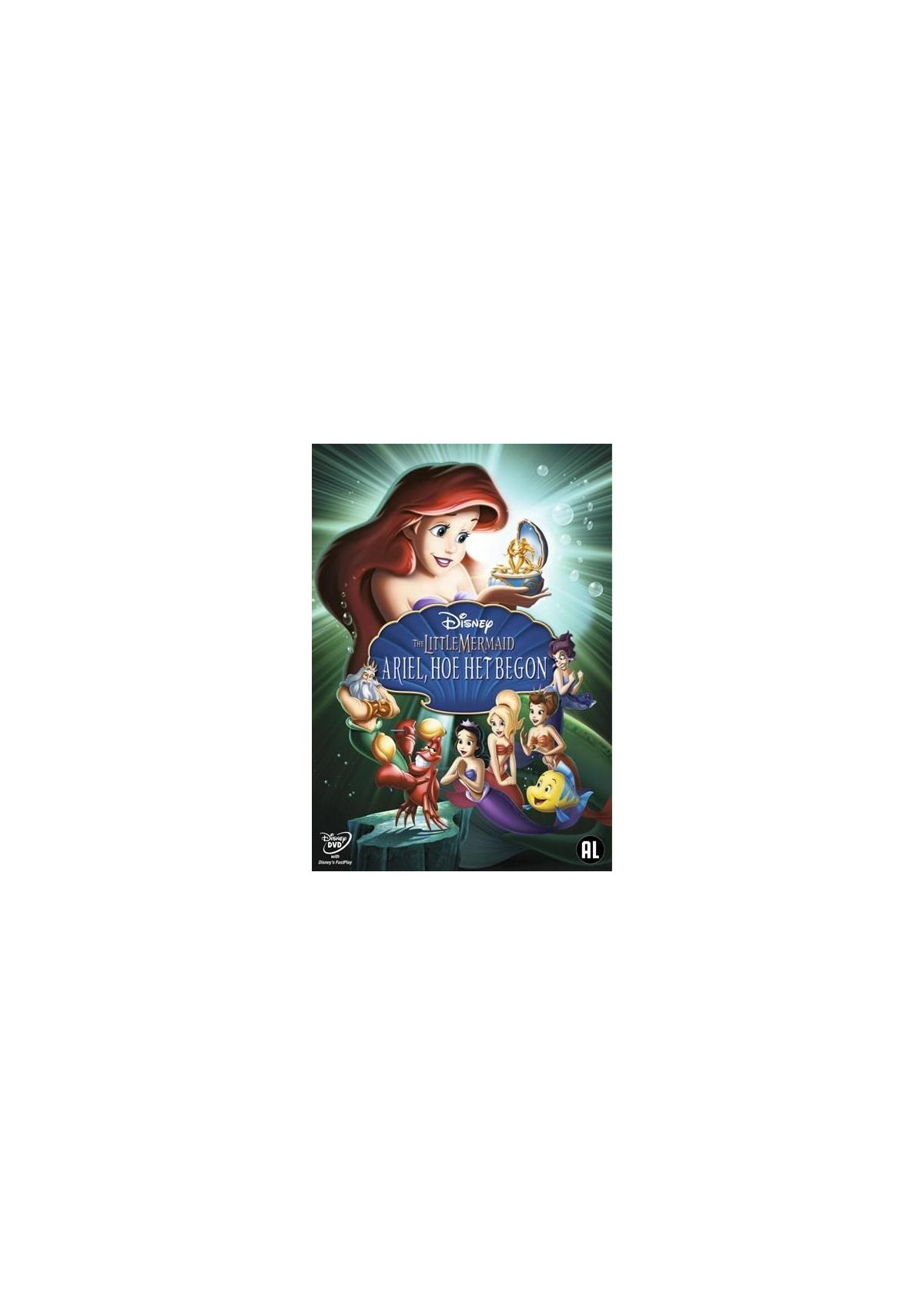 Filmposter. Zeemeermin en karakters, titel luidt 'The Little Mermaid'.