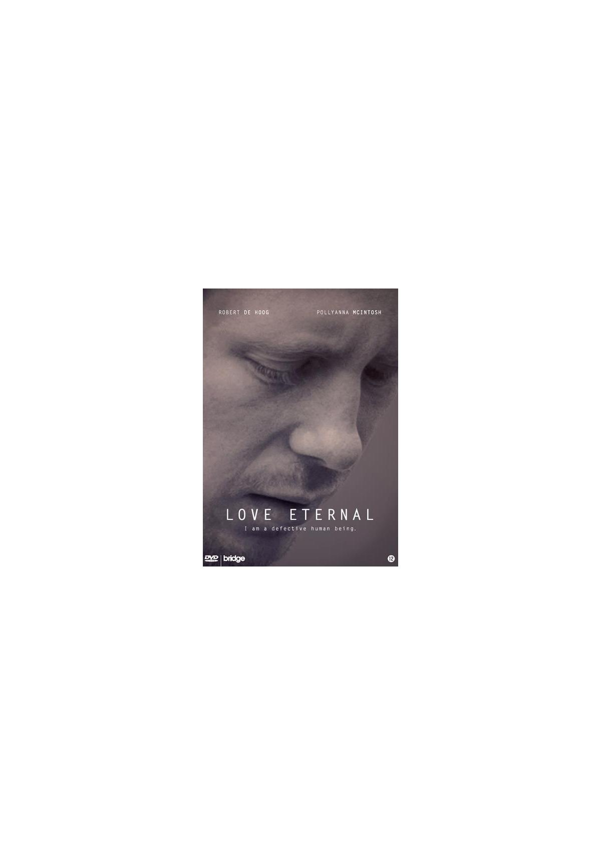 Couverture DVD : Love Eternal. Le visage d'un homme. Titre au centre.