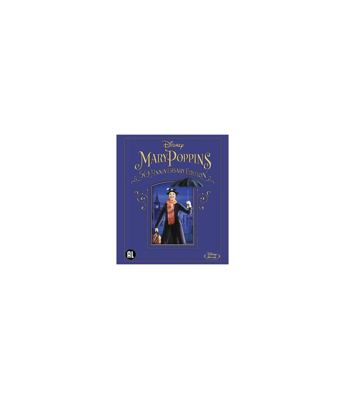 DVD-hoes: Mary Poppins met paraplu. Titel: Mary Poppins.