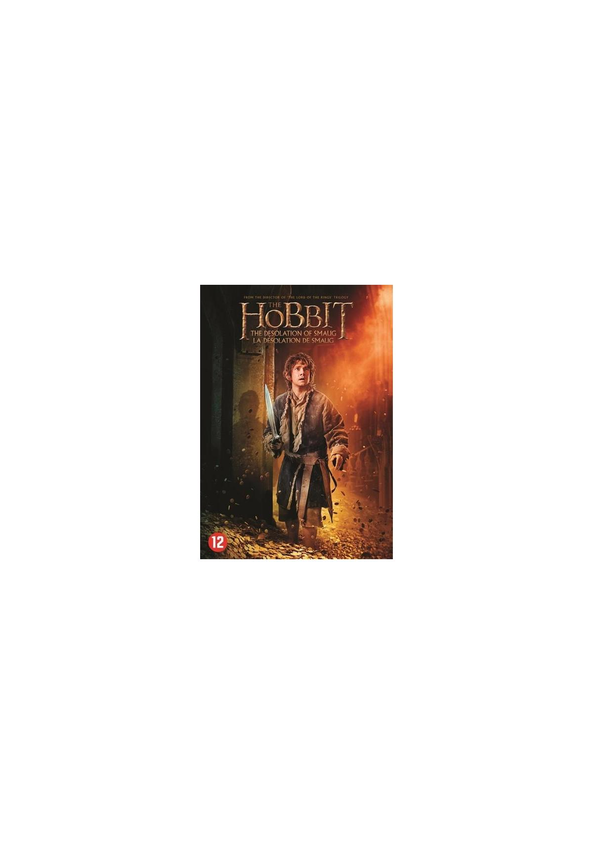 Filmposter van 'De Hobbit', een man met een zwaard.