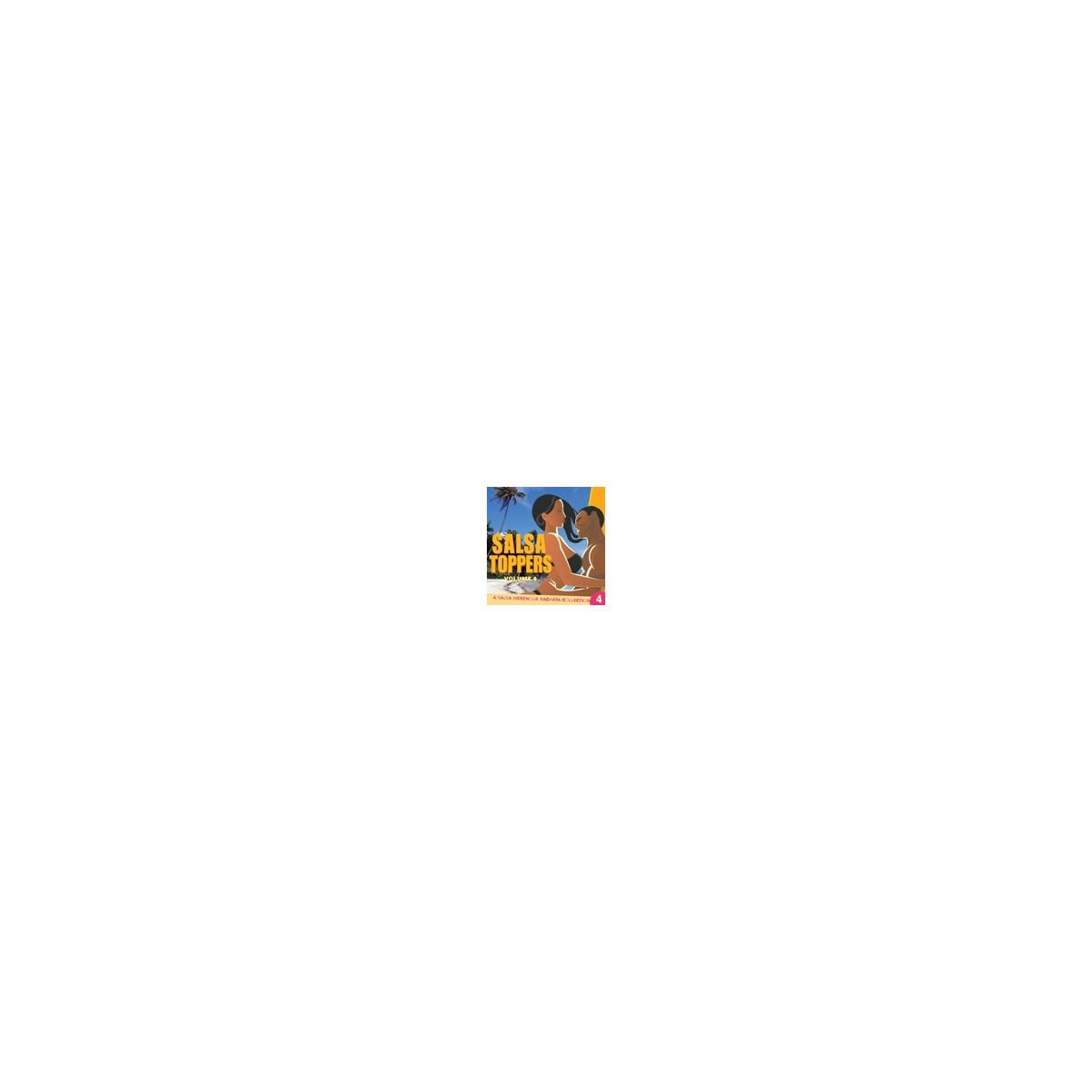Couverture d'album avec un dessin de deux personnes. Titre : Salsa Toppers 4.