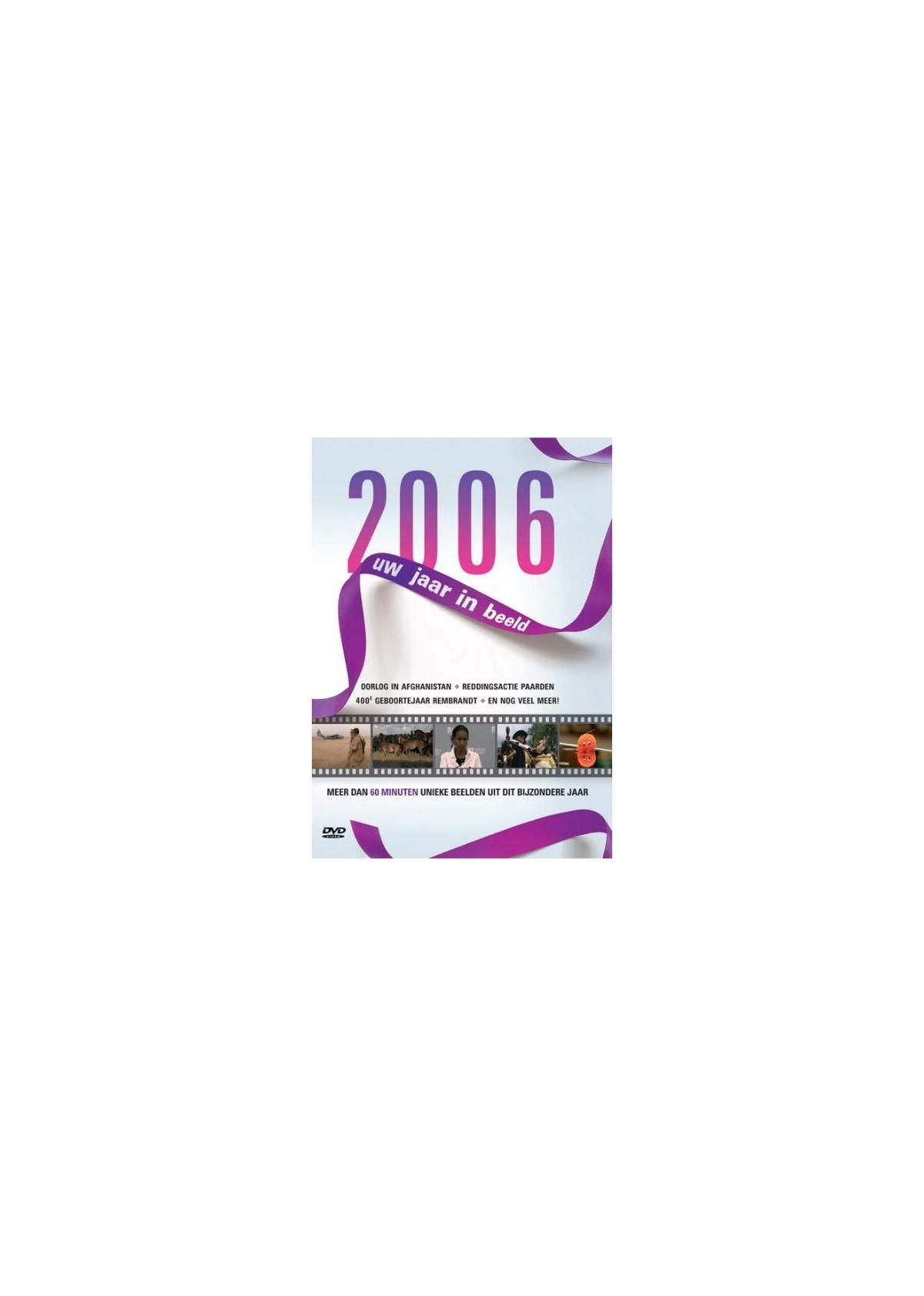 Couverture de DVD avec le texte '2006' en violet, un ruban et des images de personnes.