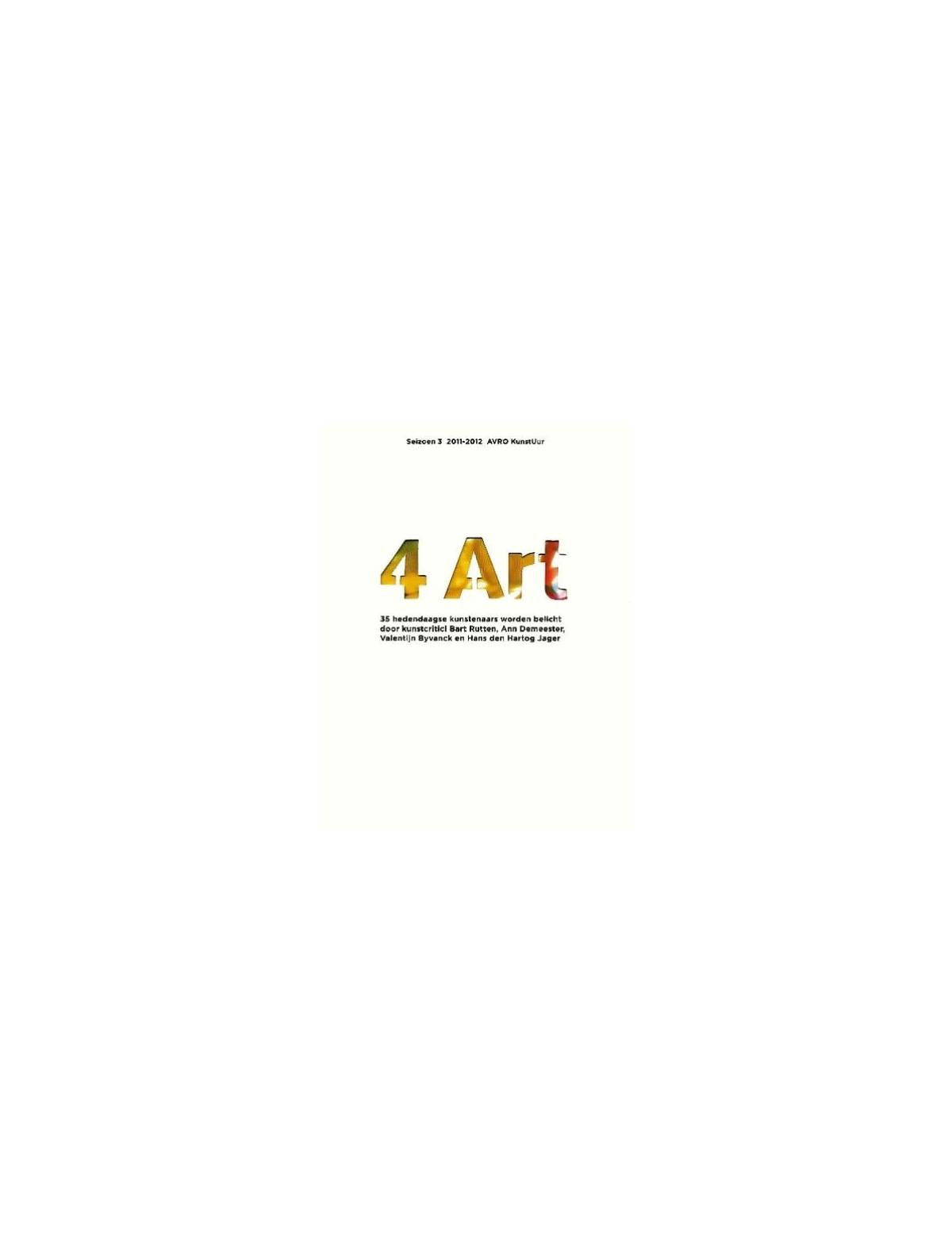 Affiche. 4 Art. Texte au milieu, fond blanc.