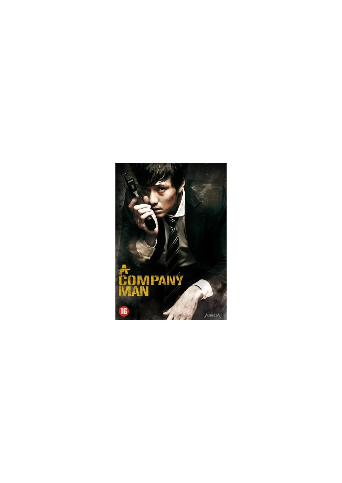 Affiche de film. Homme tenant une arme, titre : A Company Man.