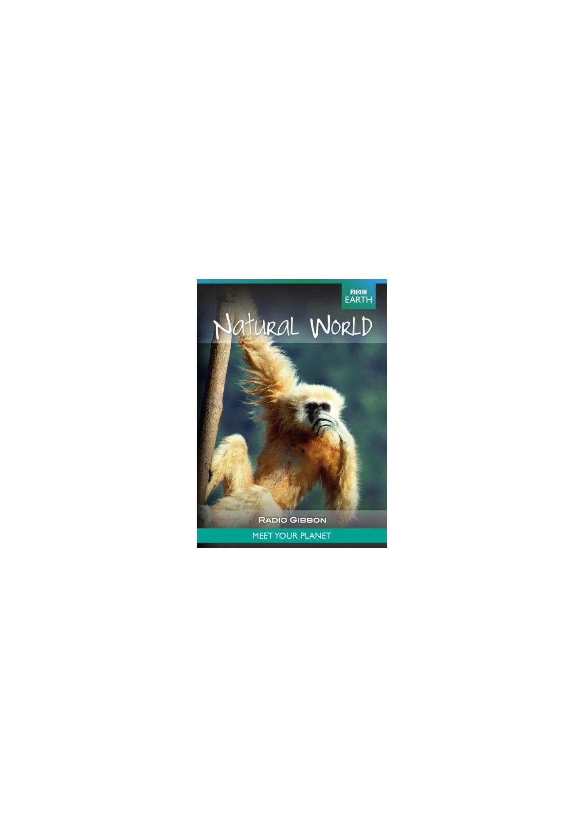 DVD-hoes van Natural World. Een gibbon staat op de hoes, met het BBC Earth-logo.