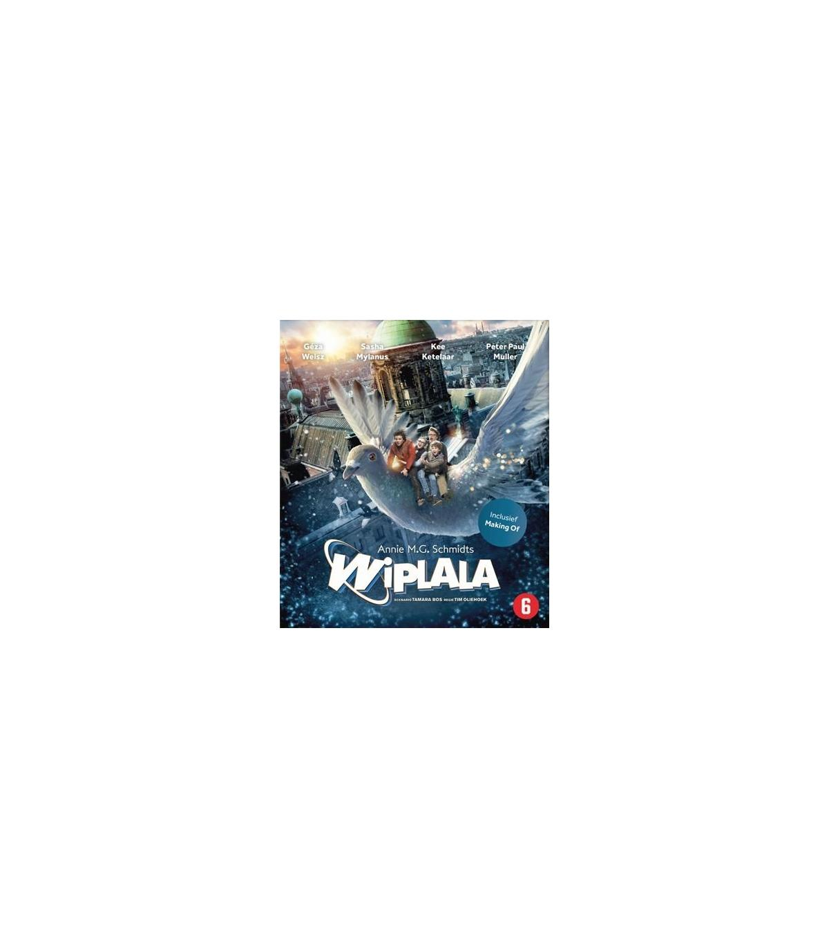 DVD-cover met de filmtitel "Wiplala", met een vliegscène.