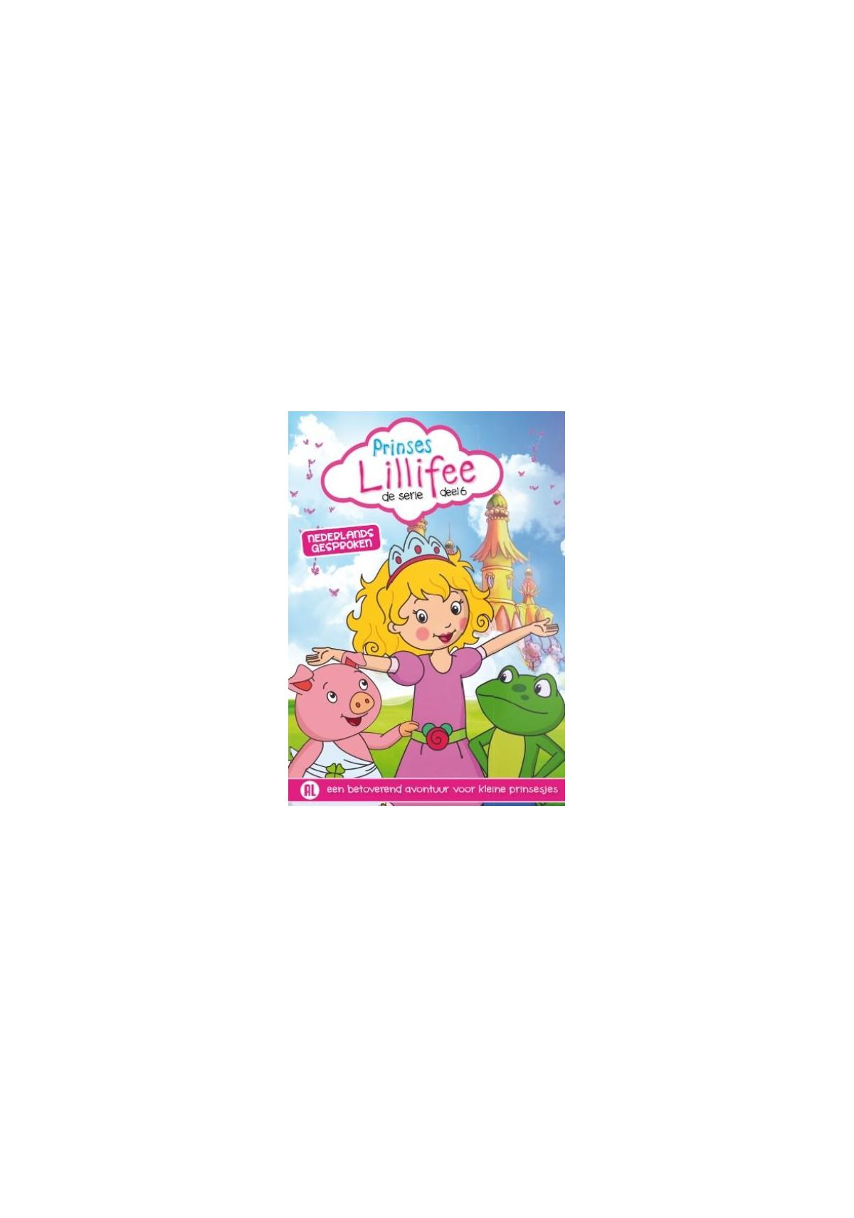 Pochette de DVD pour enfants avec une princesse et des animaux de dessins animés.