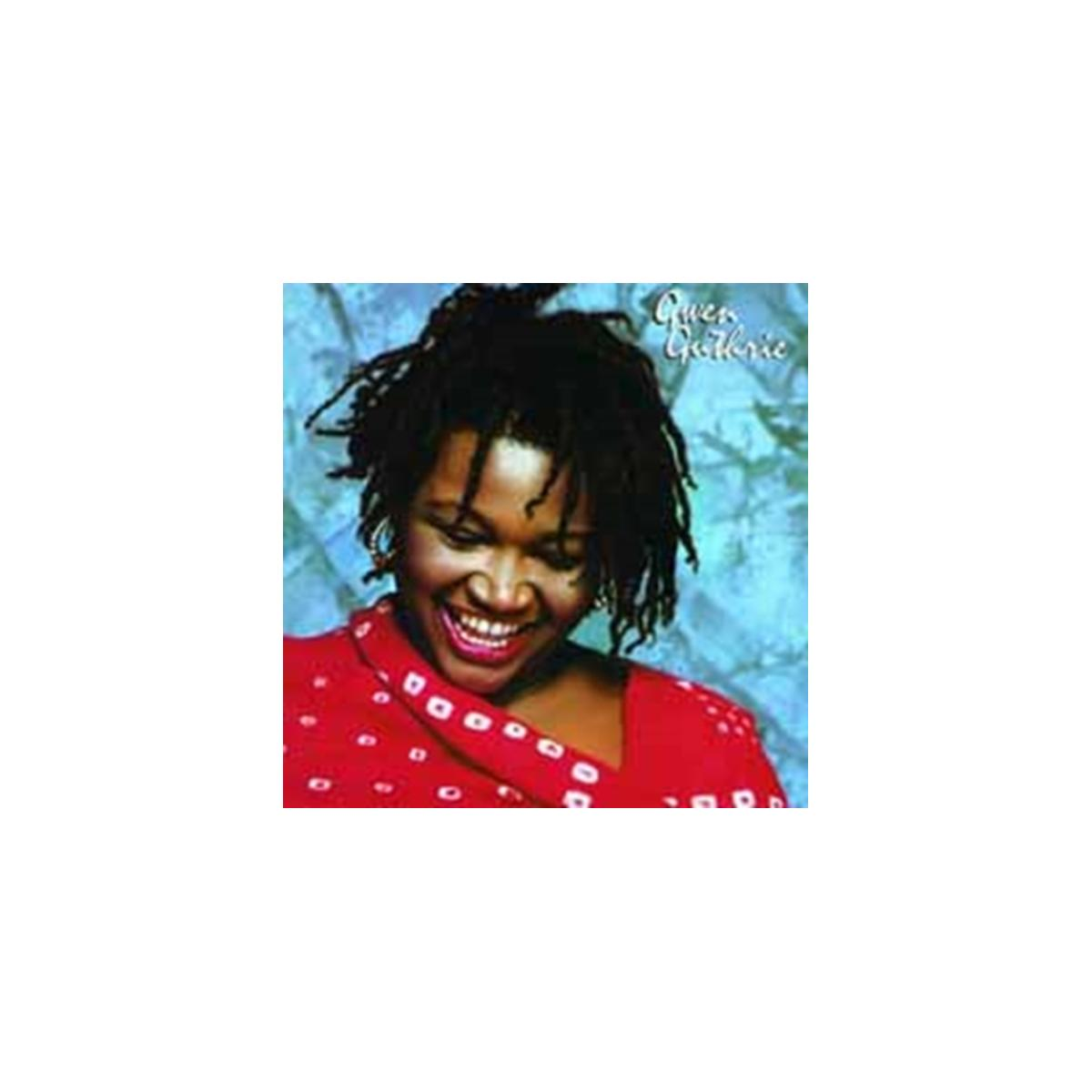Pochette d'album. Gwen Guthrie souriante en rouge. Titre 'Gwen Guthrie'.