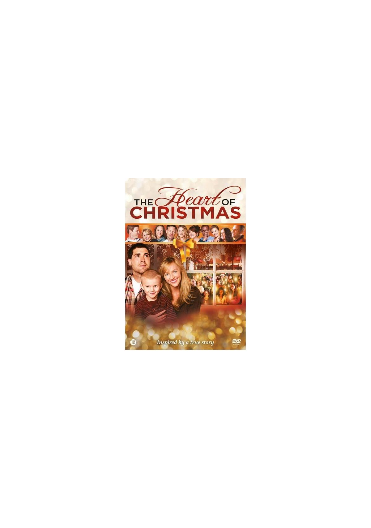 Filmposter. Een gezin van drie voor andere mensen. Titel: The Heart of Christmas.