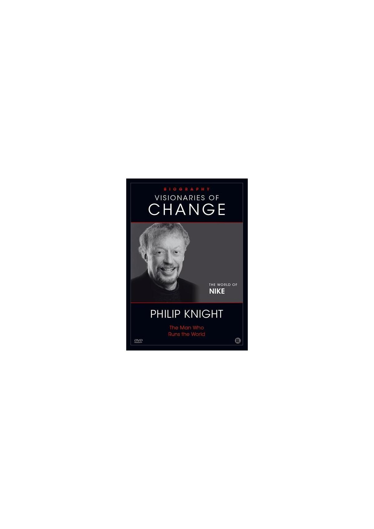 DVD-hoes: Visionairs of Change, met een man en het Nike-logo.