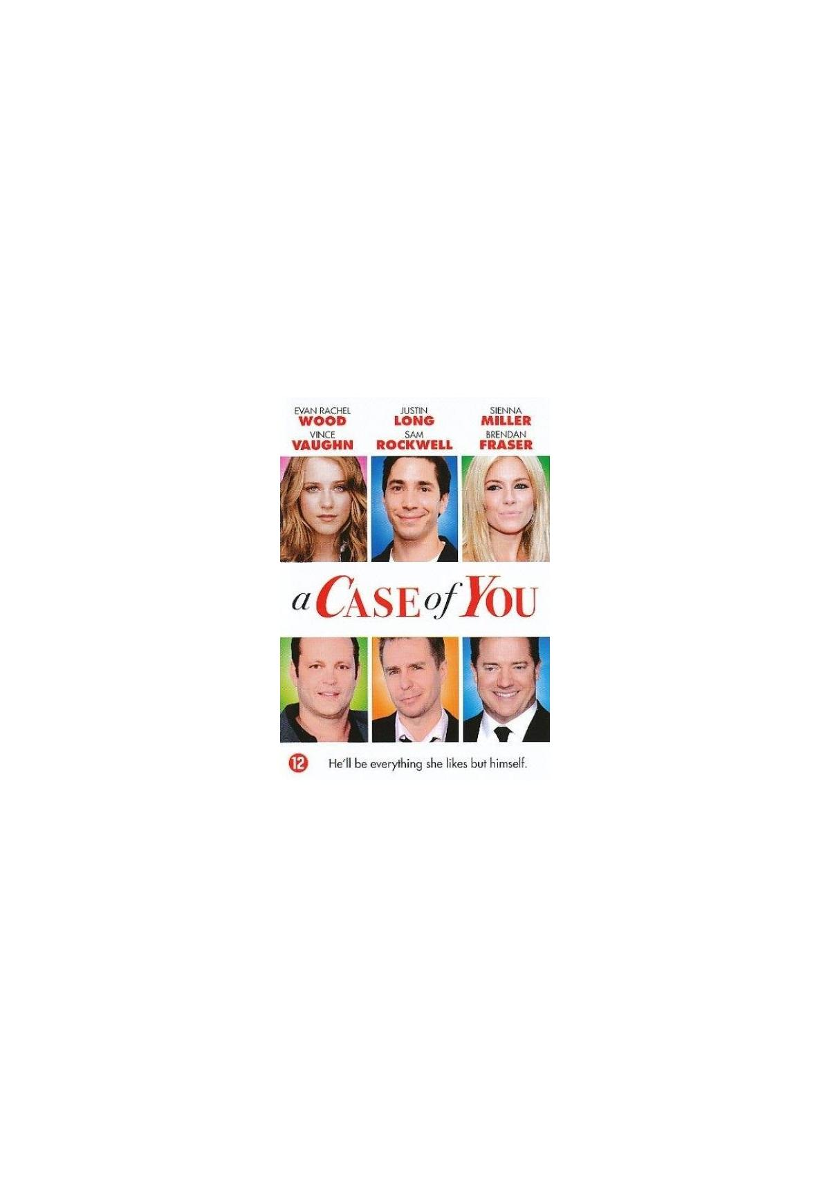 Filmposter. Zes gezichten van acteurs. Titel: a Case of You.
