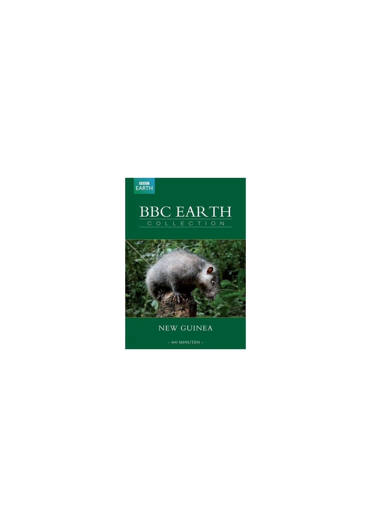 DVD-hoes van BBC Earth Collection. Een opossum staat op een boomstam.