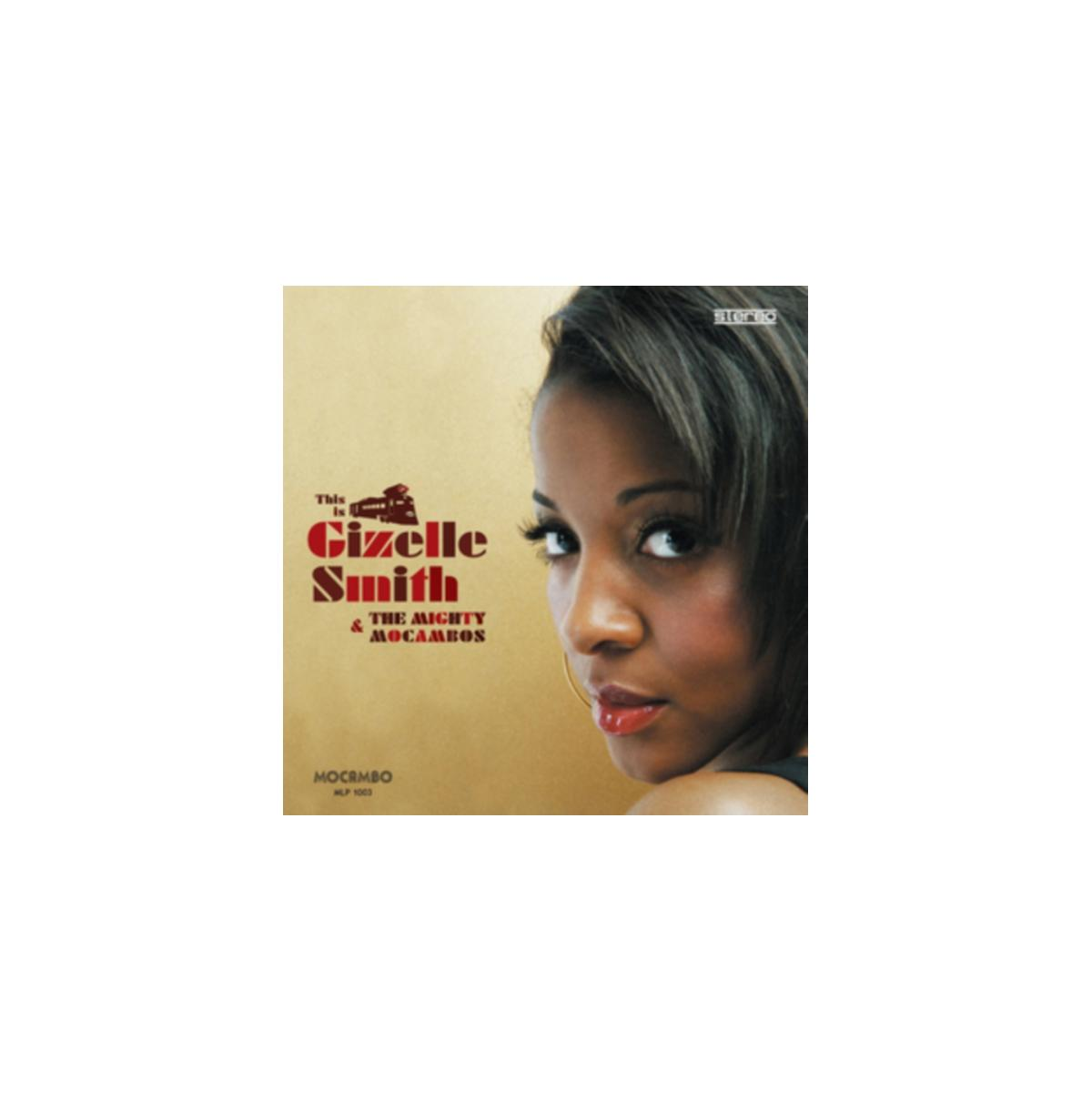 Pochette d'album : 'Giselle Smith'. Le visage d'une femme, regardant la caméra. Texte à gauche.