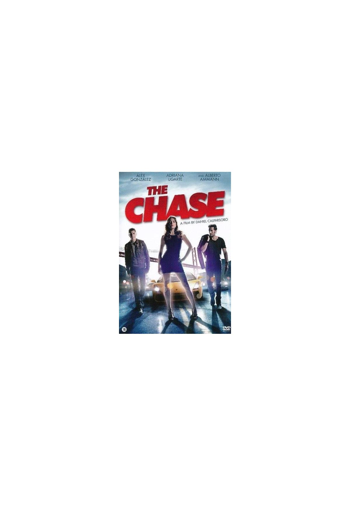 Filmposter met drie personen. Titel luidt 'The Chase'.