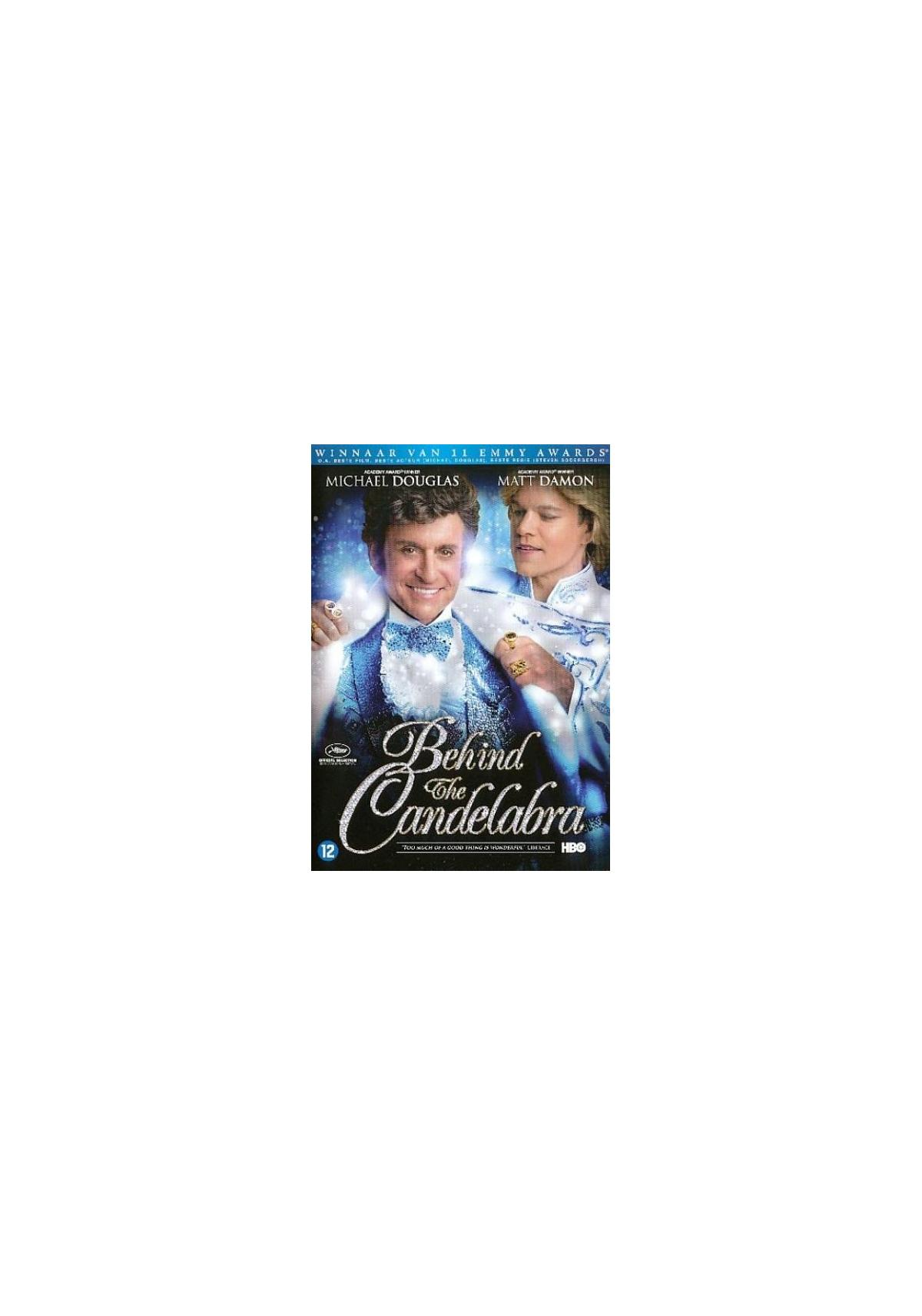 Couverture DVD : Michael Douglas et Matt Damon, "Behind the Candelabra".