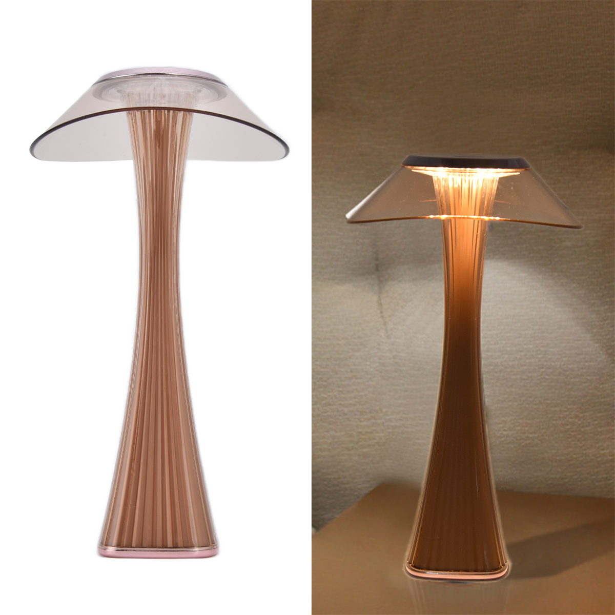 Eine Taschenlampe mit Licht, und eine Person, die die Taschenlampe im Dunkeln benutzt.