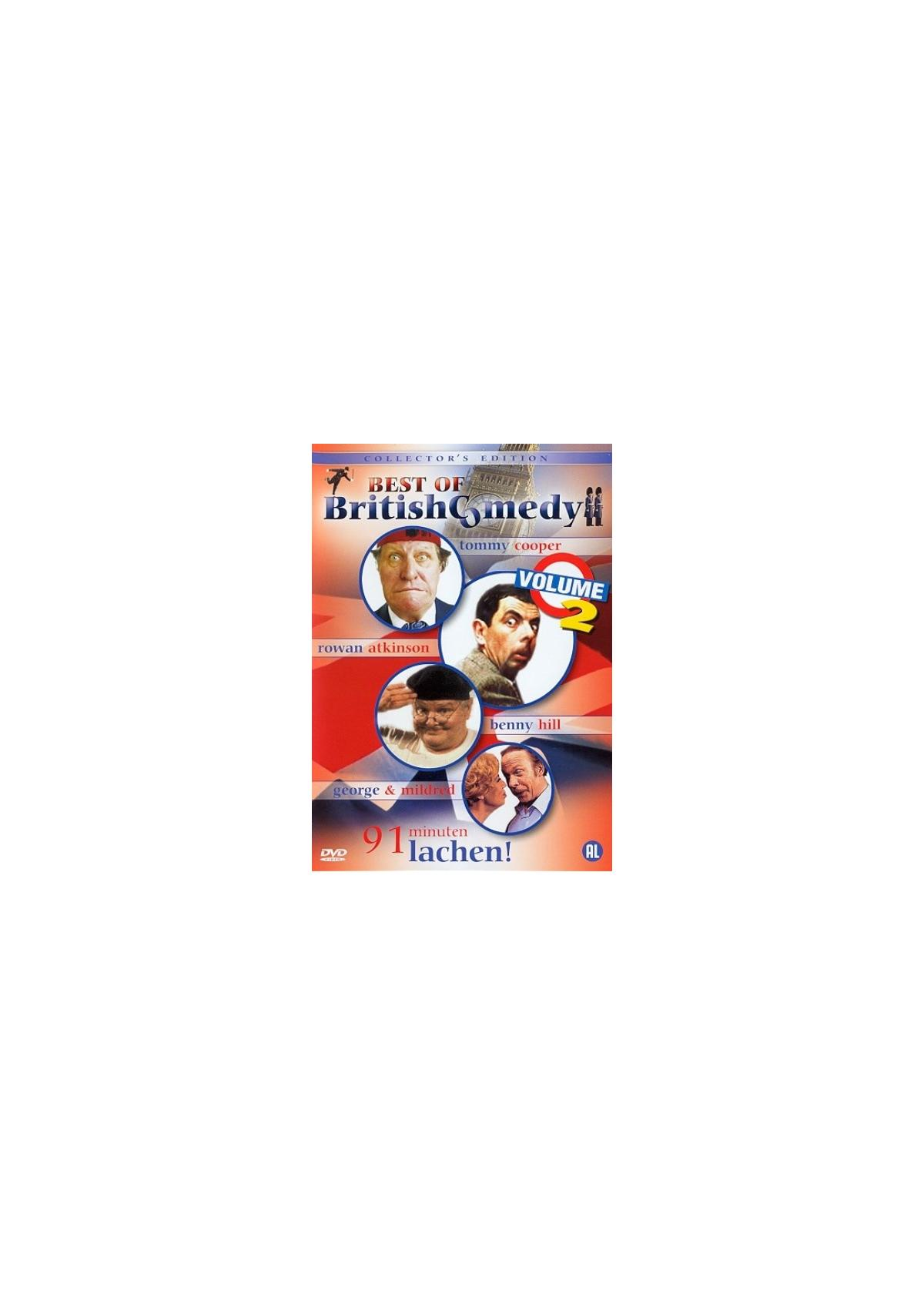 Couverture du DVD Best of British Comedy avec divers comiques.