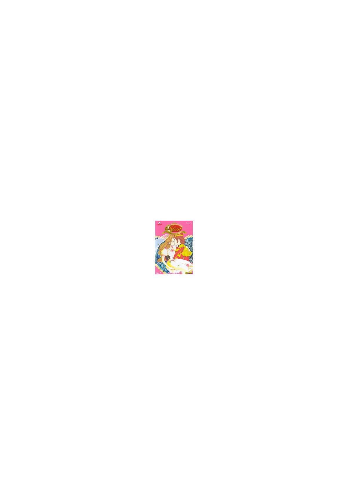 DVD-cover: Cartoonafbeelding van een meisje met een roze strik. Titel: Liefde.
