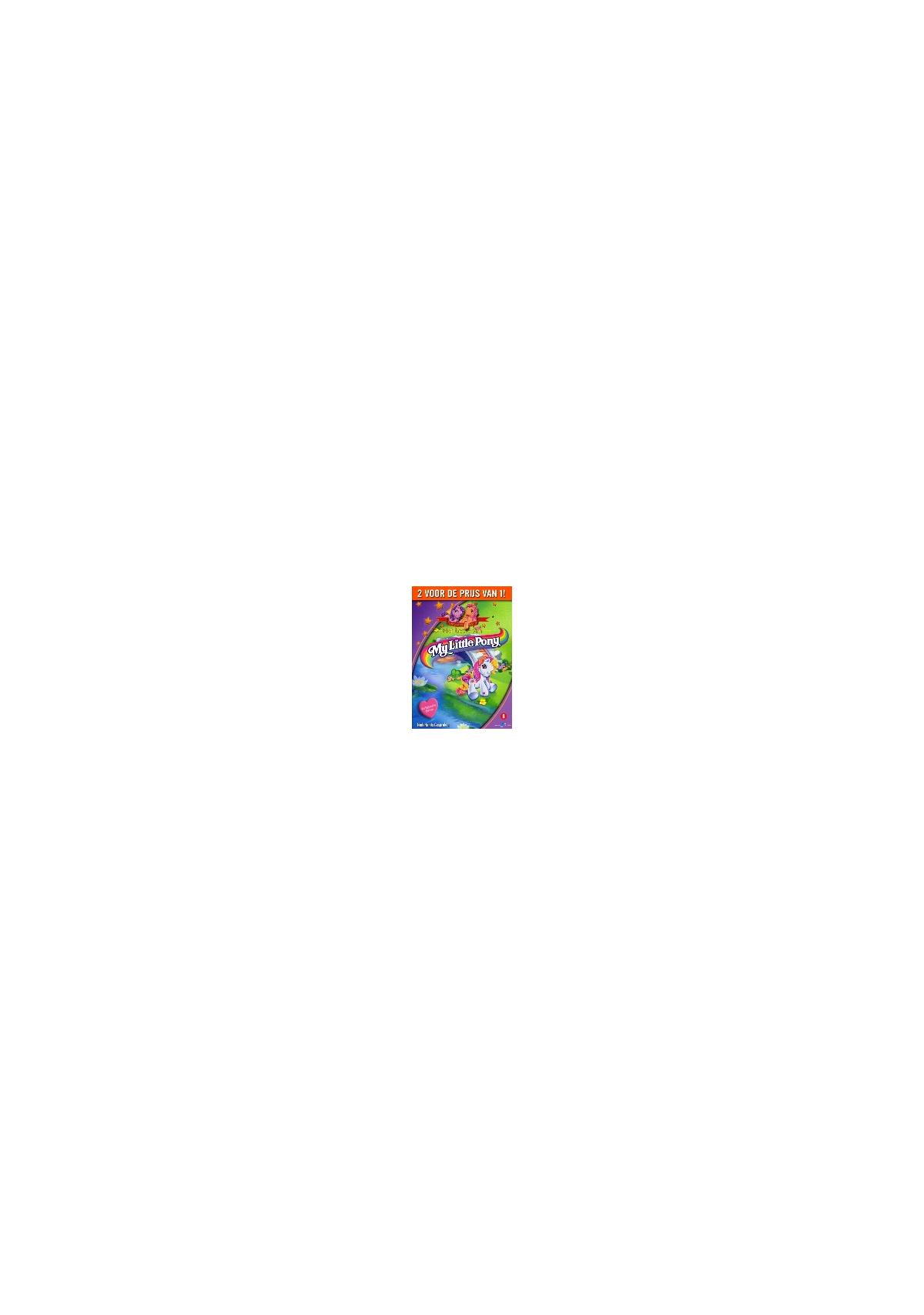 Couverture de DVD pour 'My Little Pony' avec un poney de dessin animé et titre.