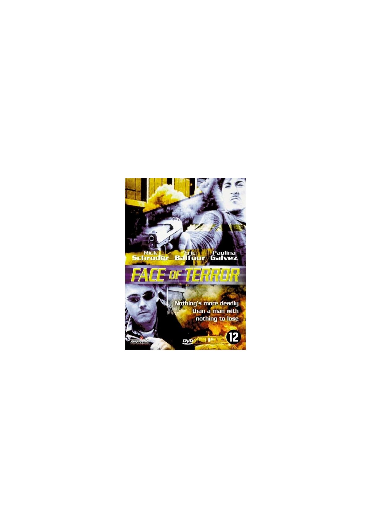 Couverture DVD avec des visages et le texte : Face of Terror.