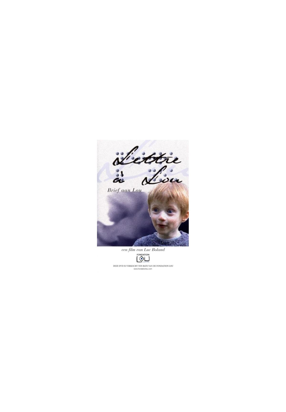 DVD-hoes voor Lettre à Lou. Een jongen met rood haar staat op de hoes.