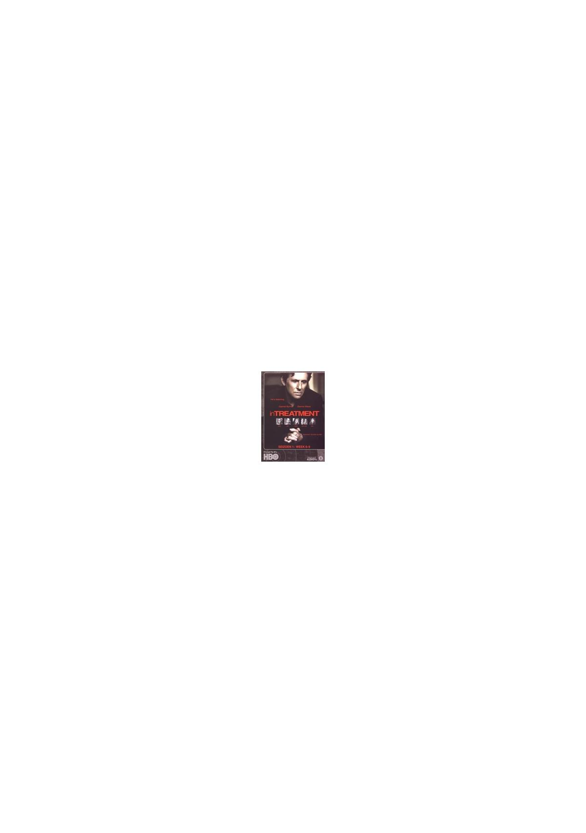Couverture DVD pour 'Treatment' avec un homme en costume. Fond sombre avec texte blanc.